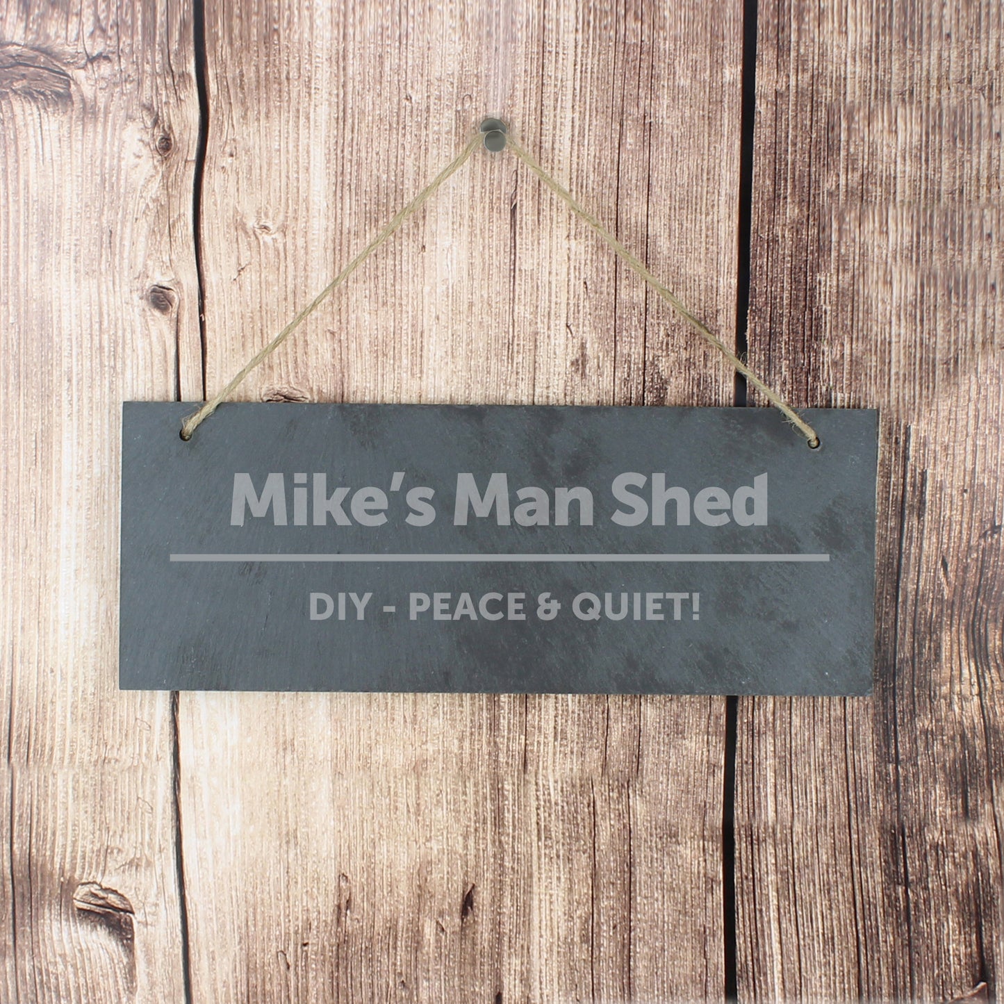 Personalised Bold Design Hanging Slate Plaque - MK&JD Gifts