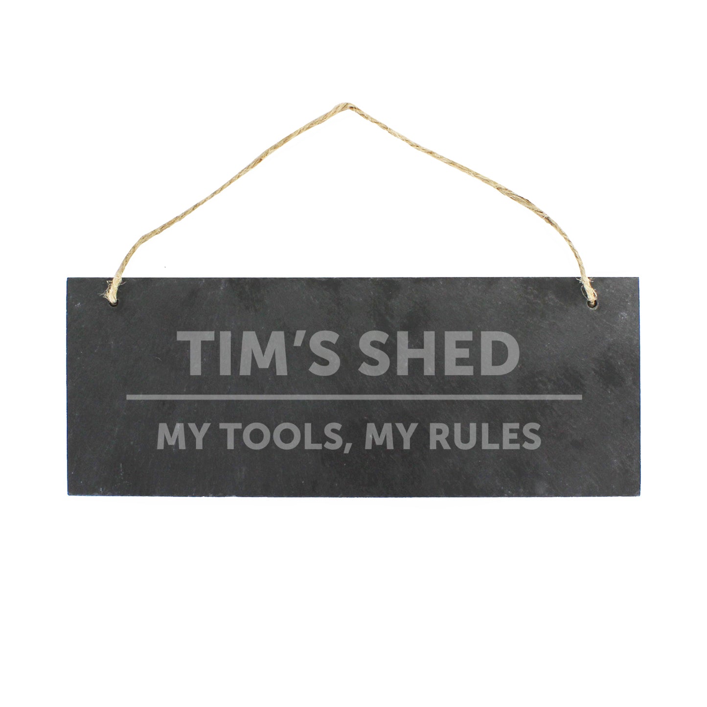 Personalised Bold Design Hanging Slate Plaque - MK&JD Gifts