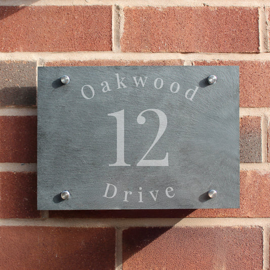 Personalised Slate House Sign - MK&JD Gifts