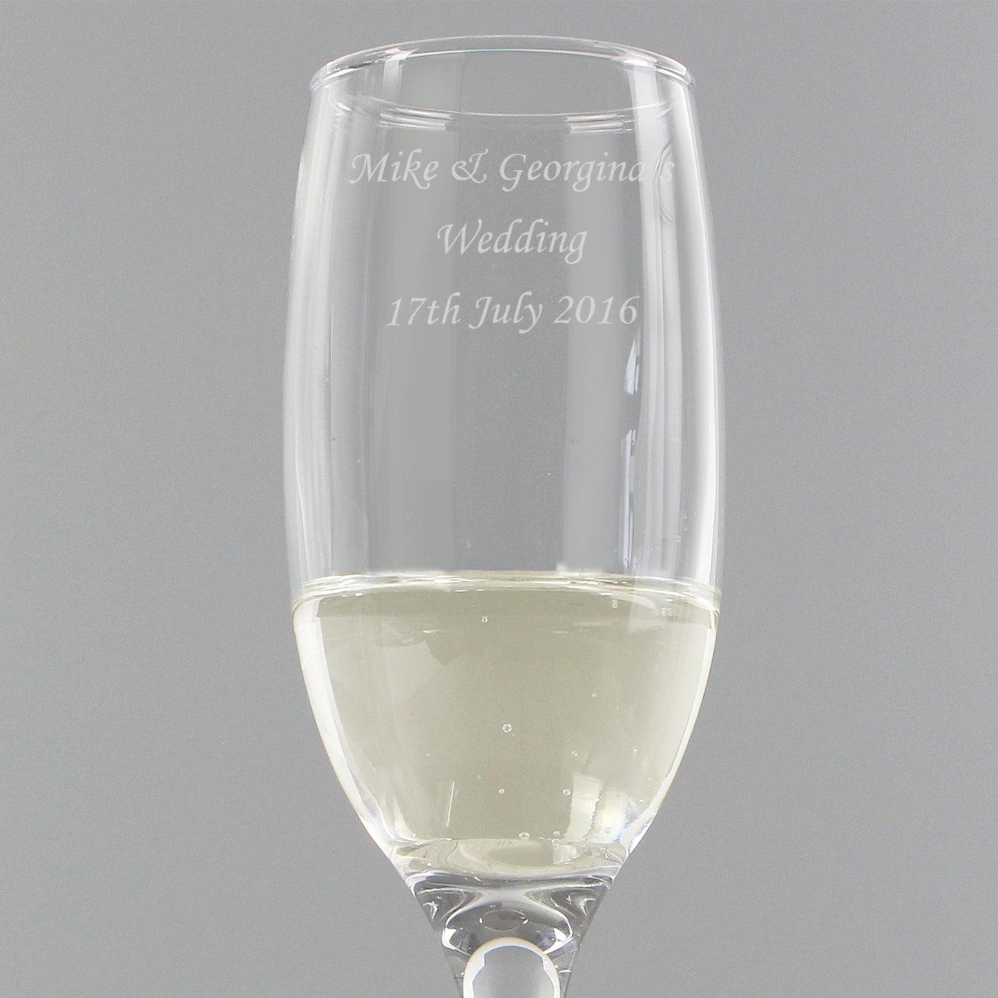 Personalised Traditional Toast Flute - MK&JD Gifts