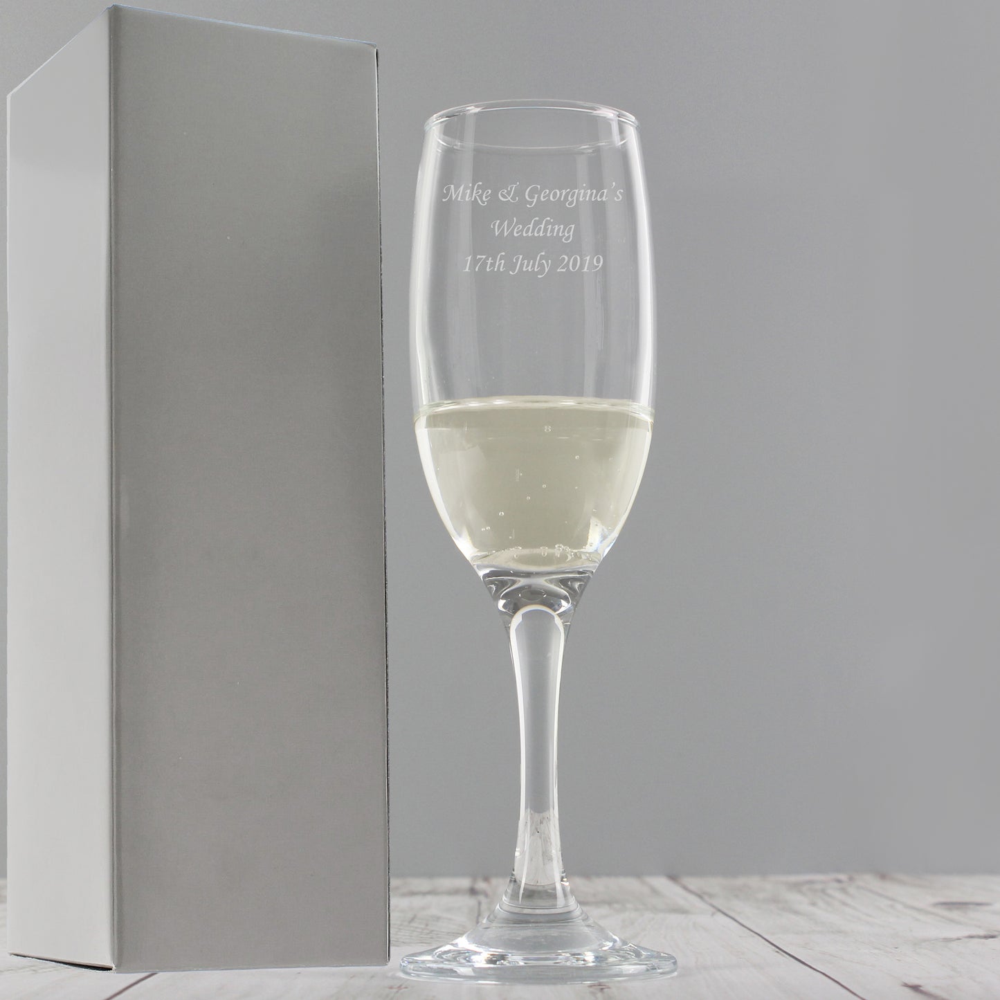 Personalised Traditional Toast Flute - MK&JD Gifts