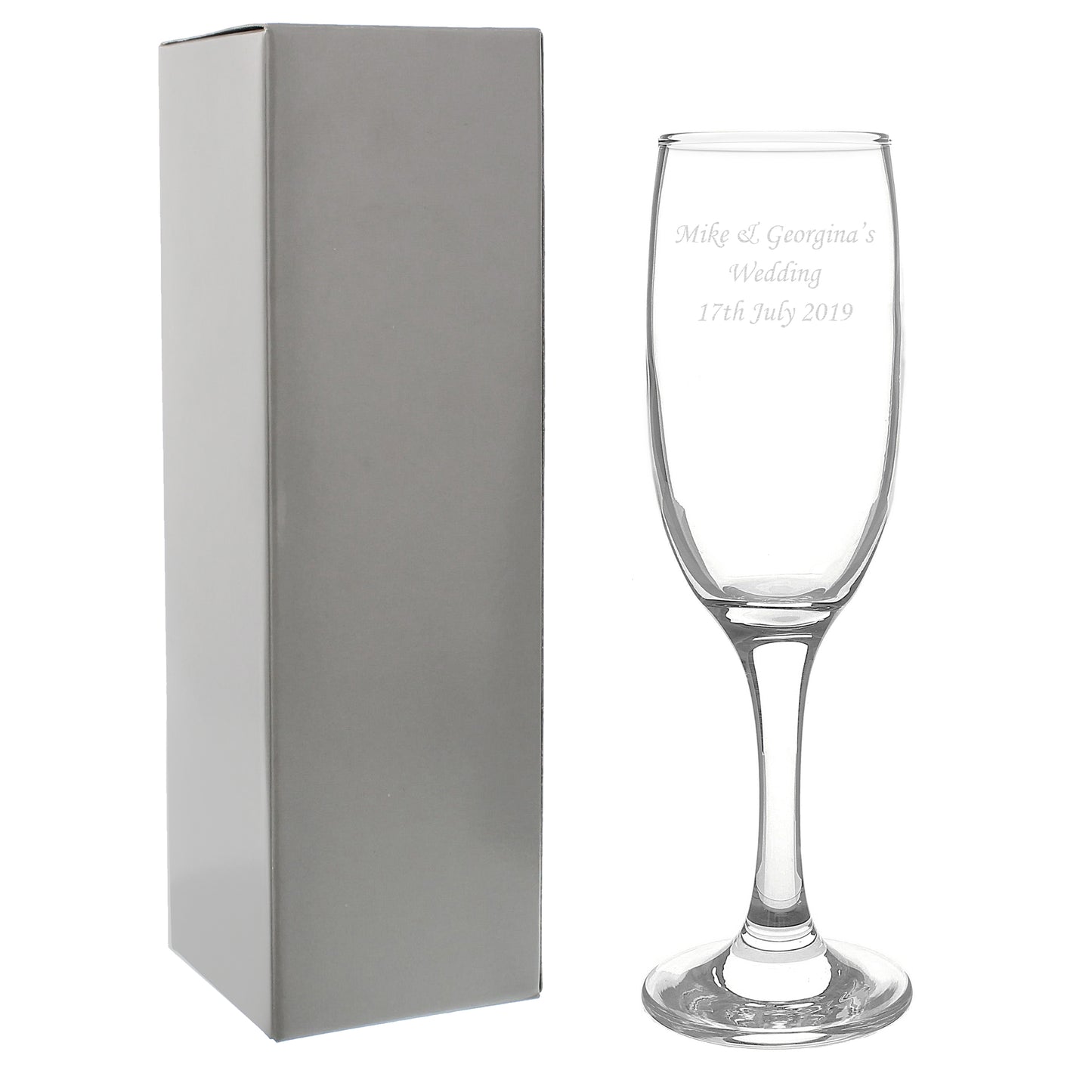 Personalised Traditional Toast Flute - MK&JD Gifts