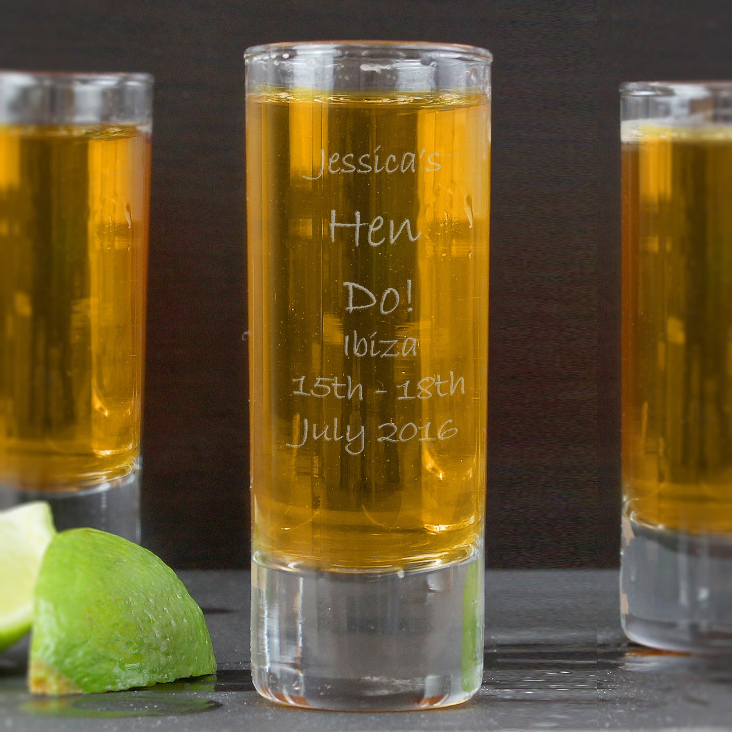 Personalised Engraved Shot Glass - MK&JD Gifts