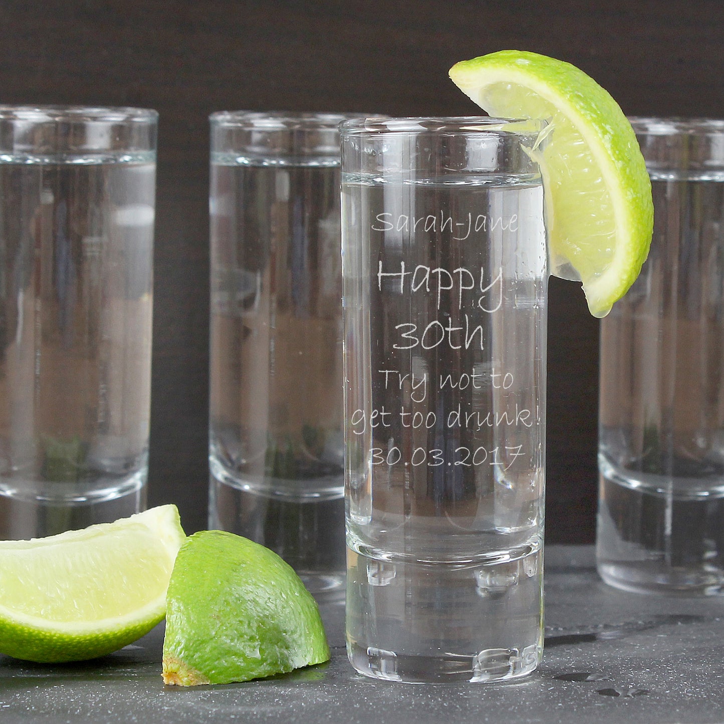 Personalised Engraved Shot Glass - MK&JD Gifts