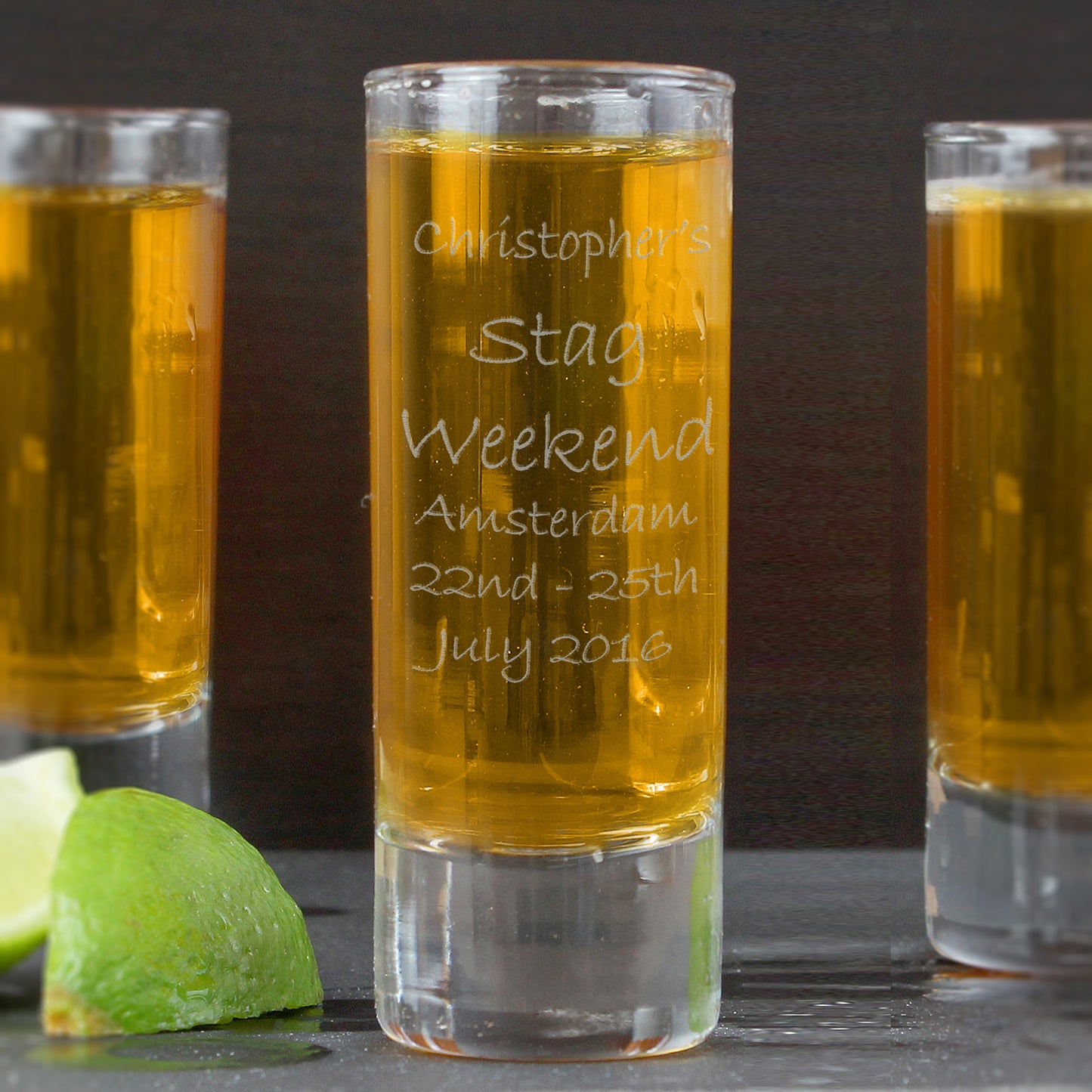 Personalised Engraved Shot Glass - MK&JD Gifts