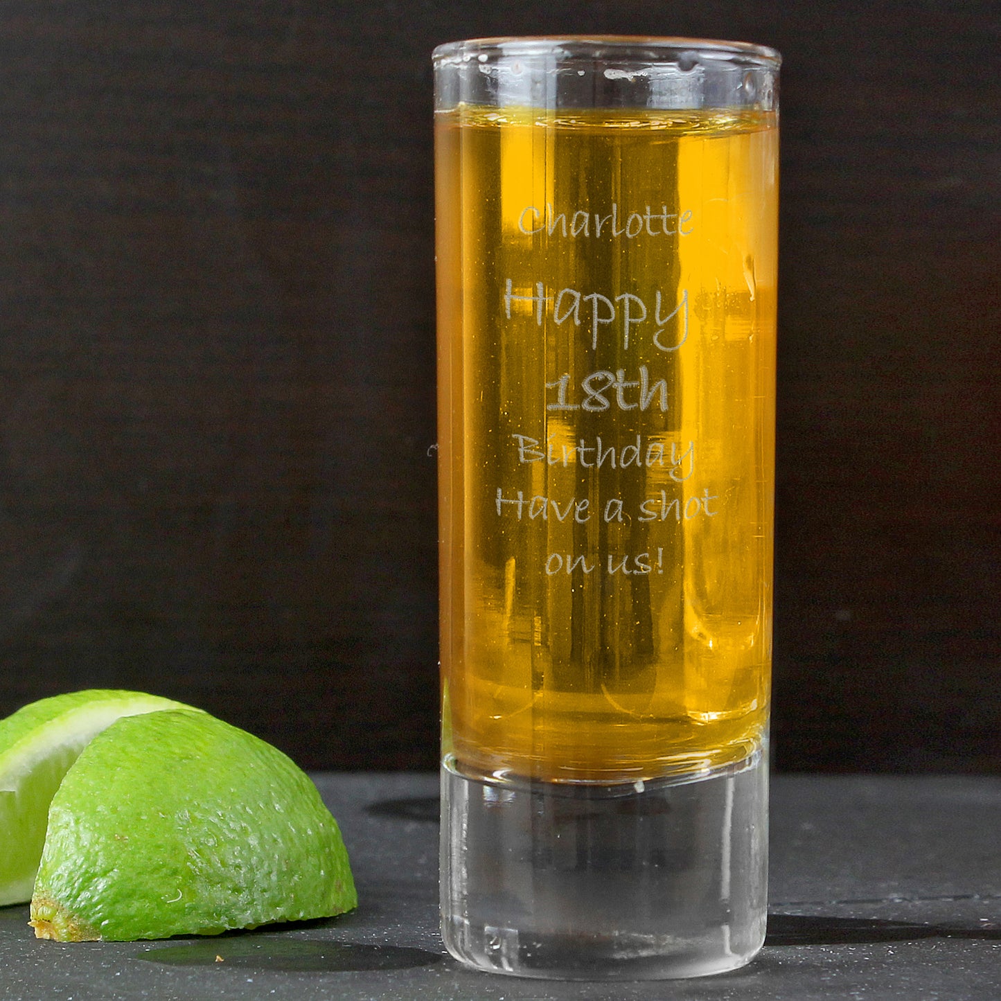 Personalised Engraved Shot Glass - MK&JD Gifts