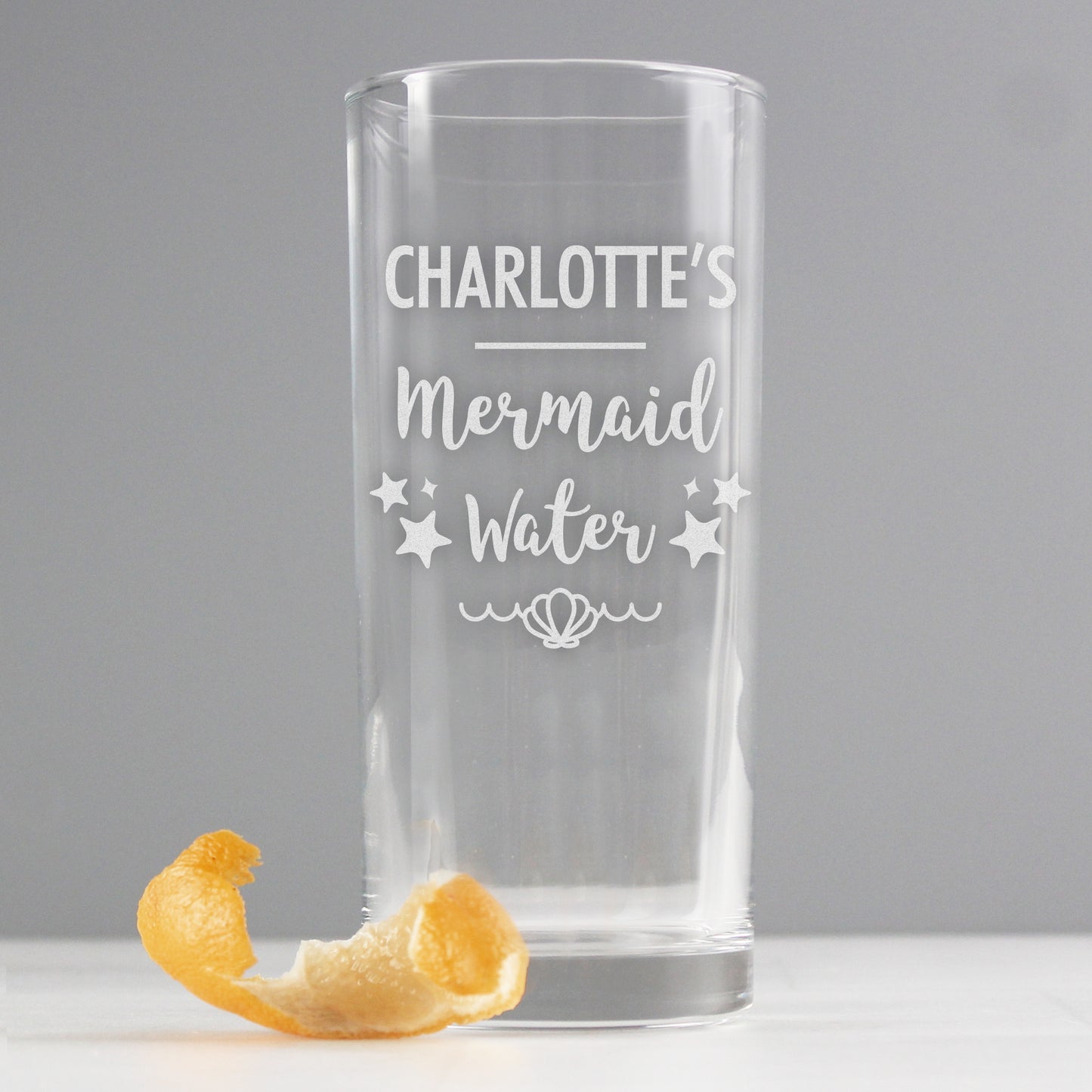 Personalised Mermaid Water Hi Ball Glass - MK&JD Gifts