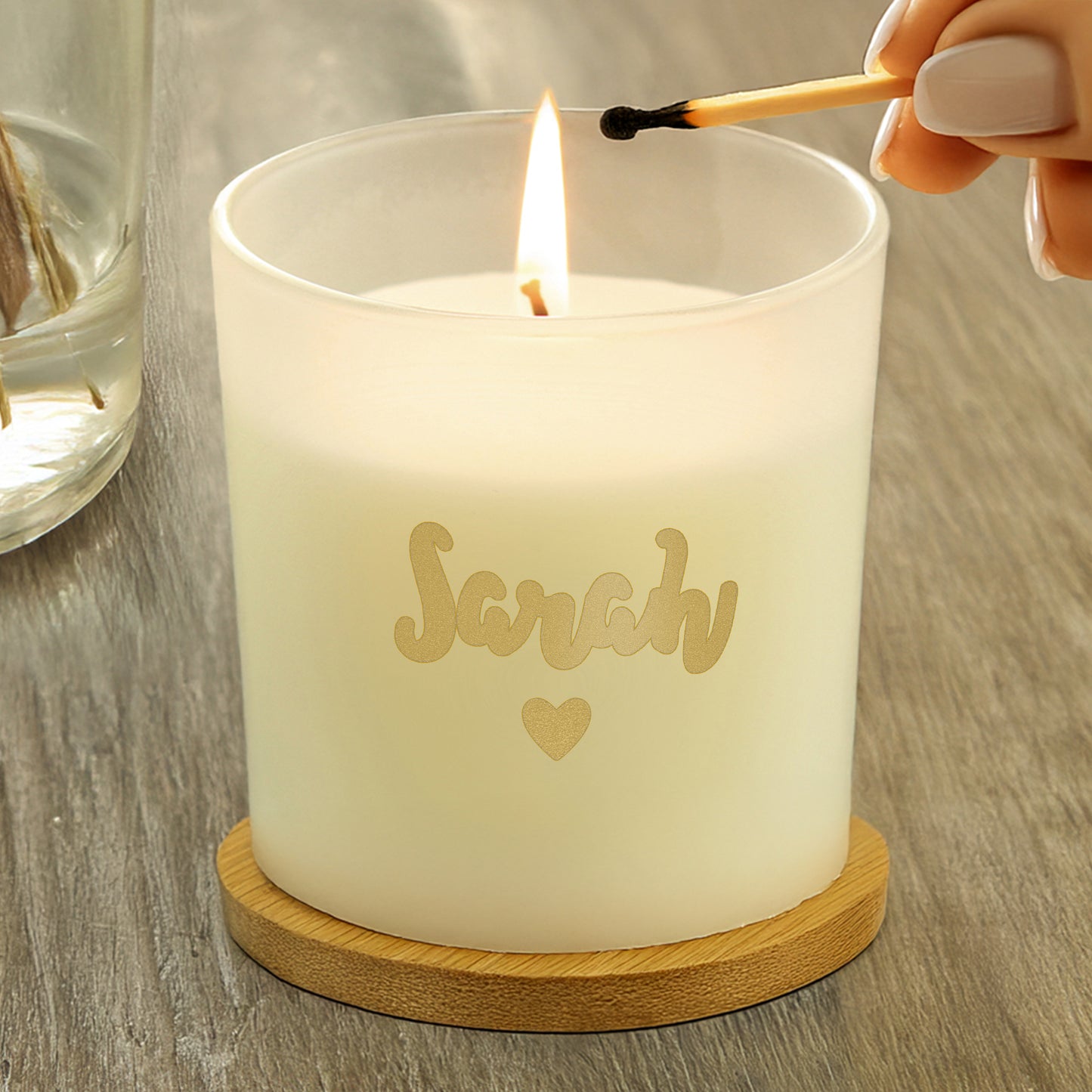 Personalised Gold Name Scented Jar Candle - MK&JD Gifts
