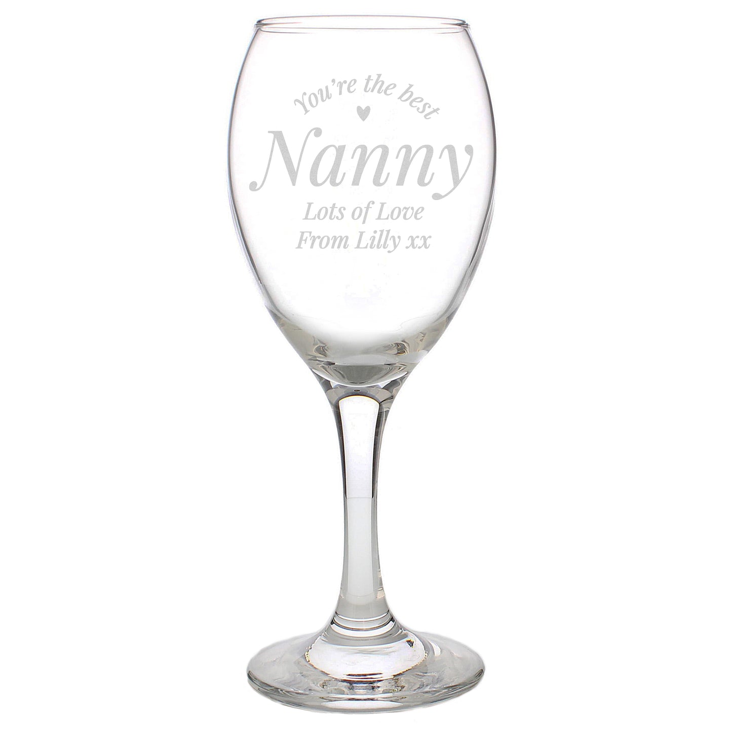 Personalised You Are The Best Wine Glass - MK&JD Gifts