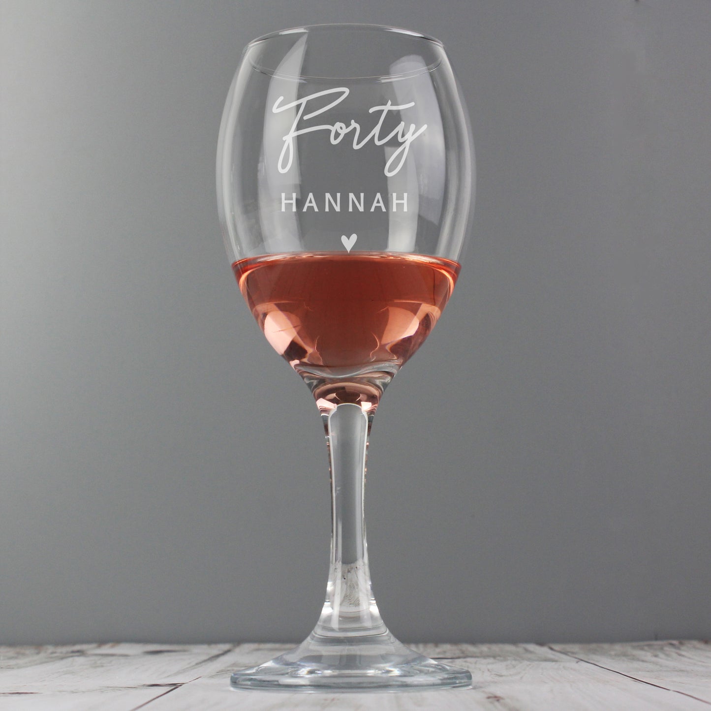 Personalised Big Age Wine Glass - MK&JD Gifts