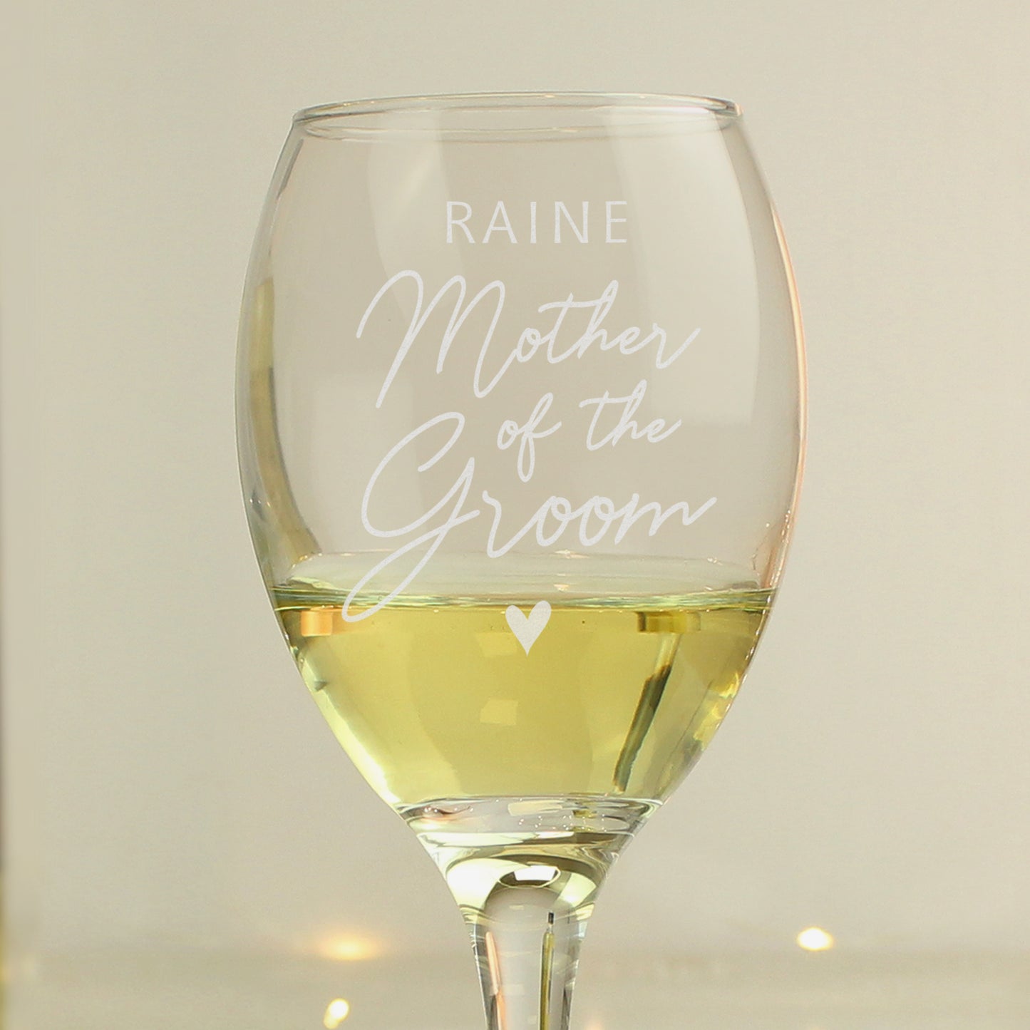 Personalised Mother of the Groom Wine Glass - MK&JD Gifts