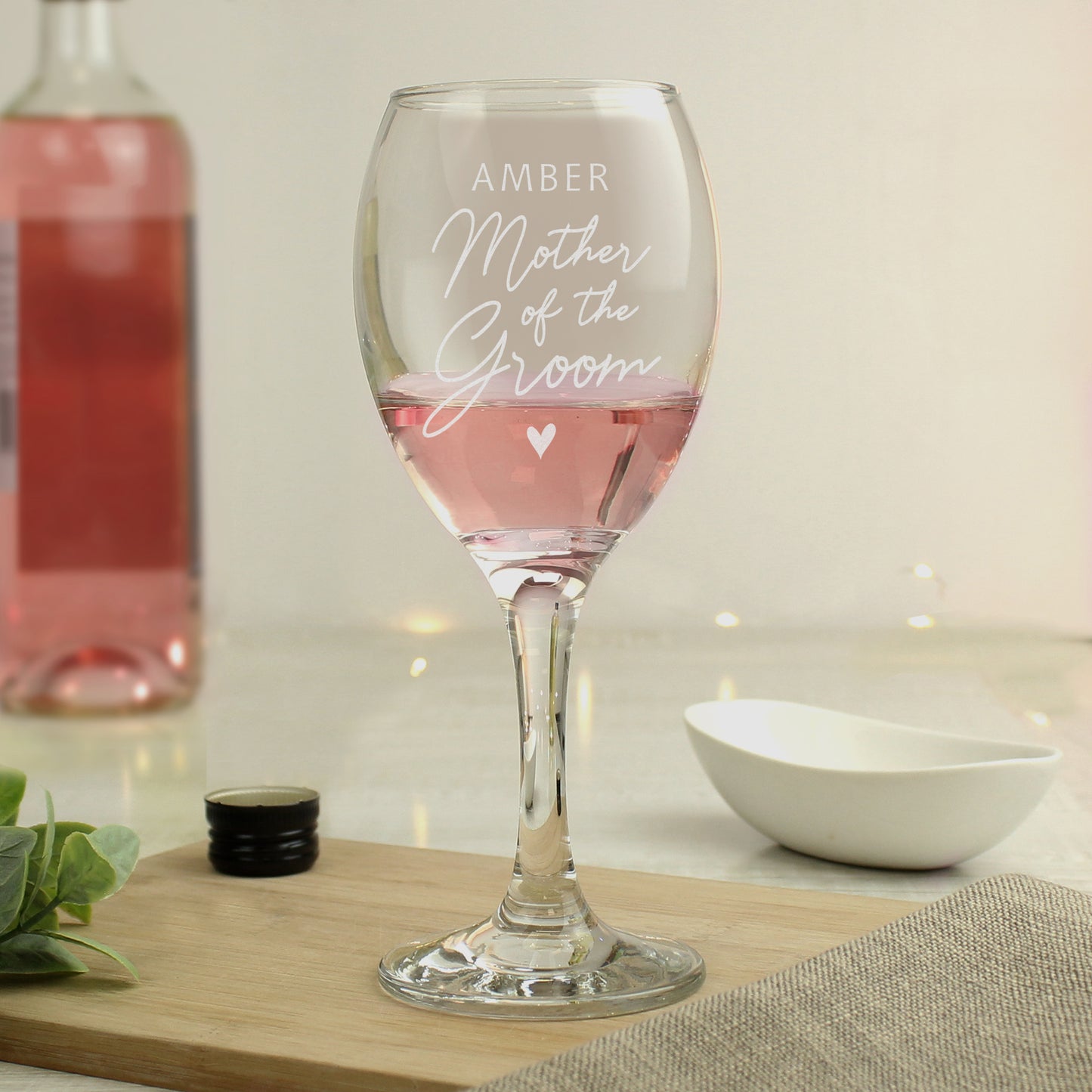 Personalised Mother of the Groom Wine Glass - MK&JD Gifts