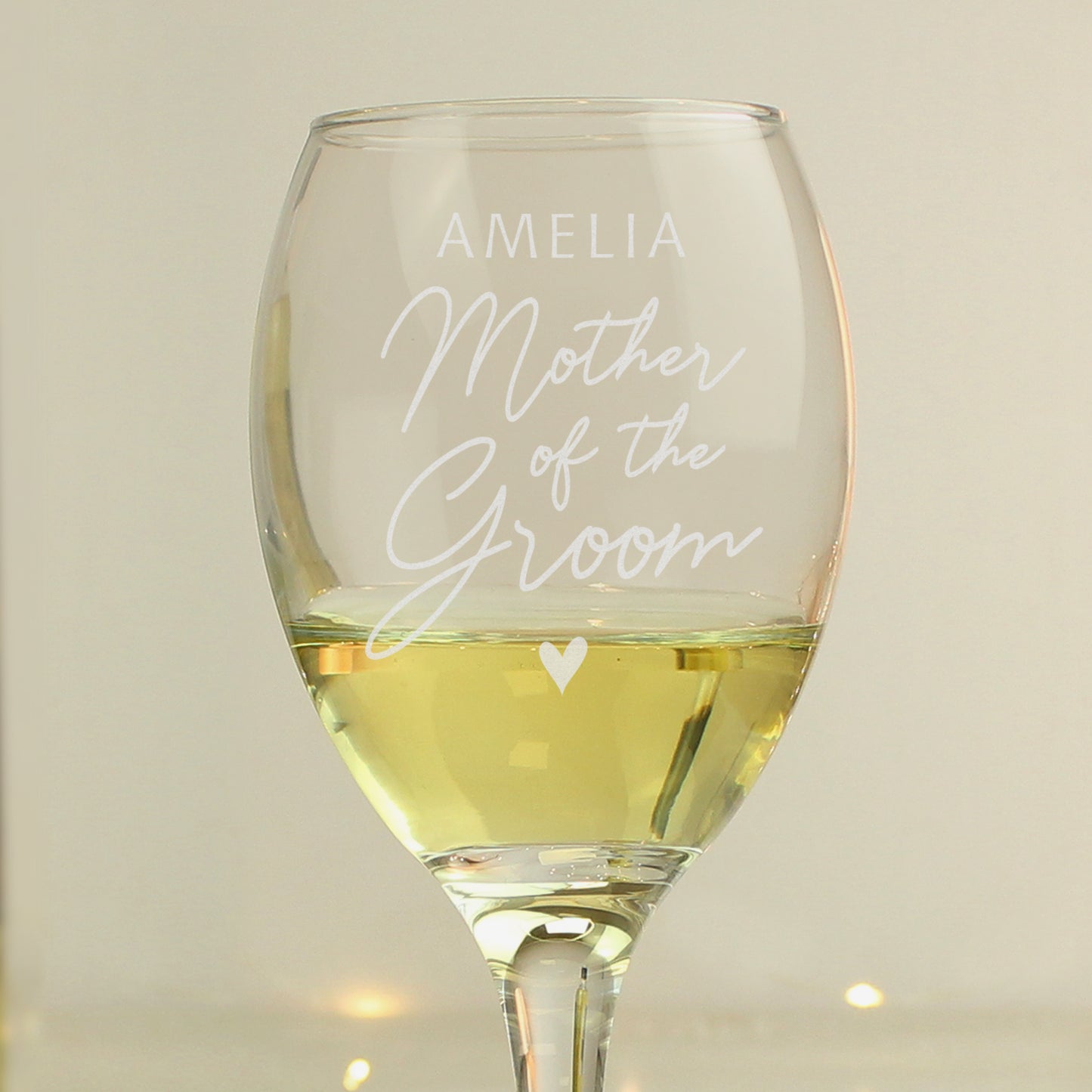 Personalised Mother of the Groom Wine Glass - MK&JD Gifts