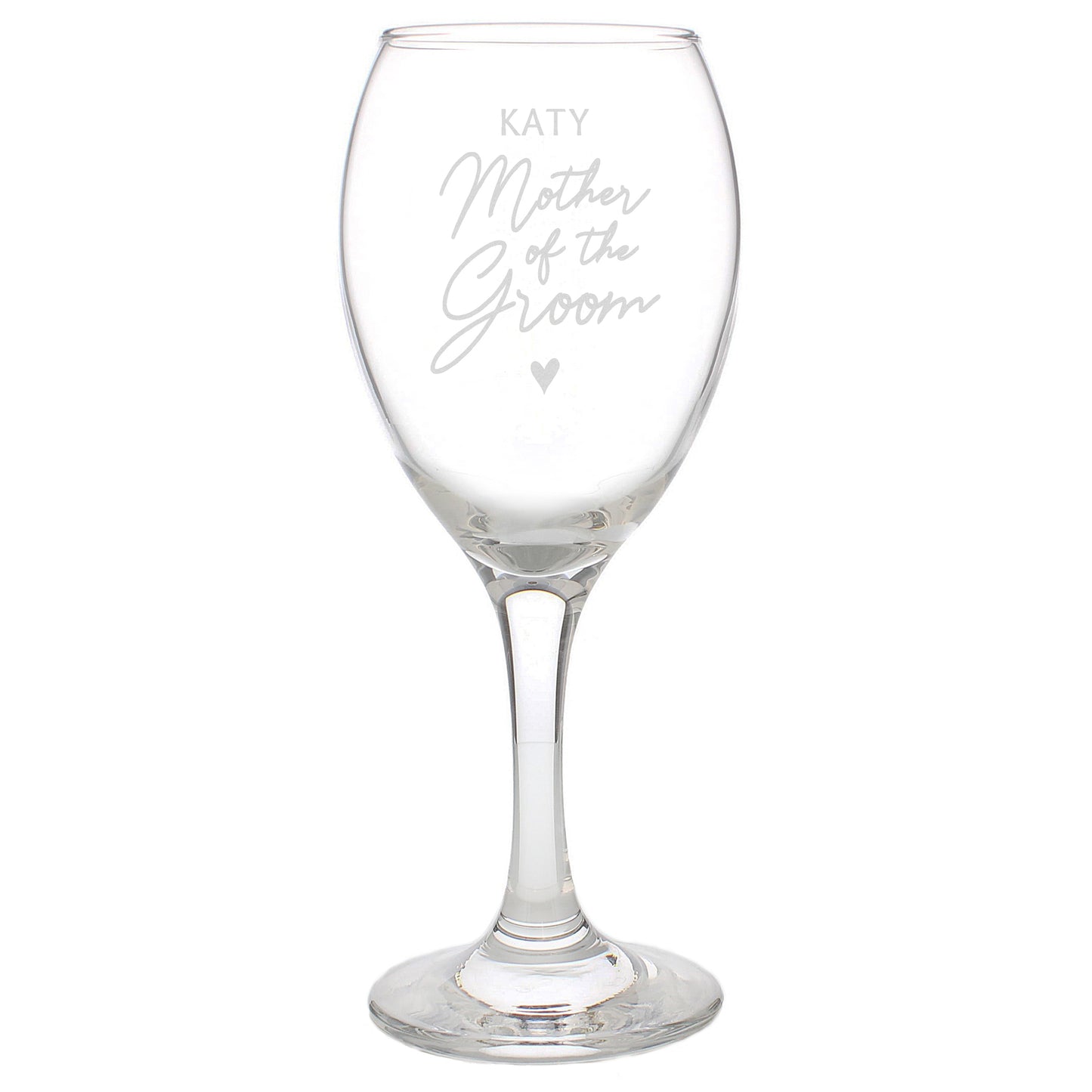 Personalised Mother of the Groom Wine Glass - MK&JD Gifts