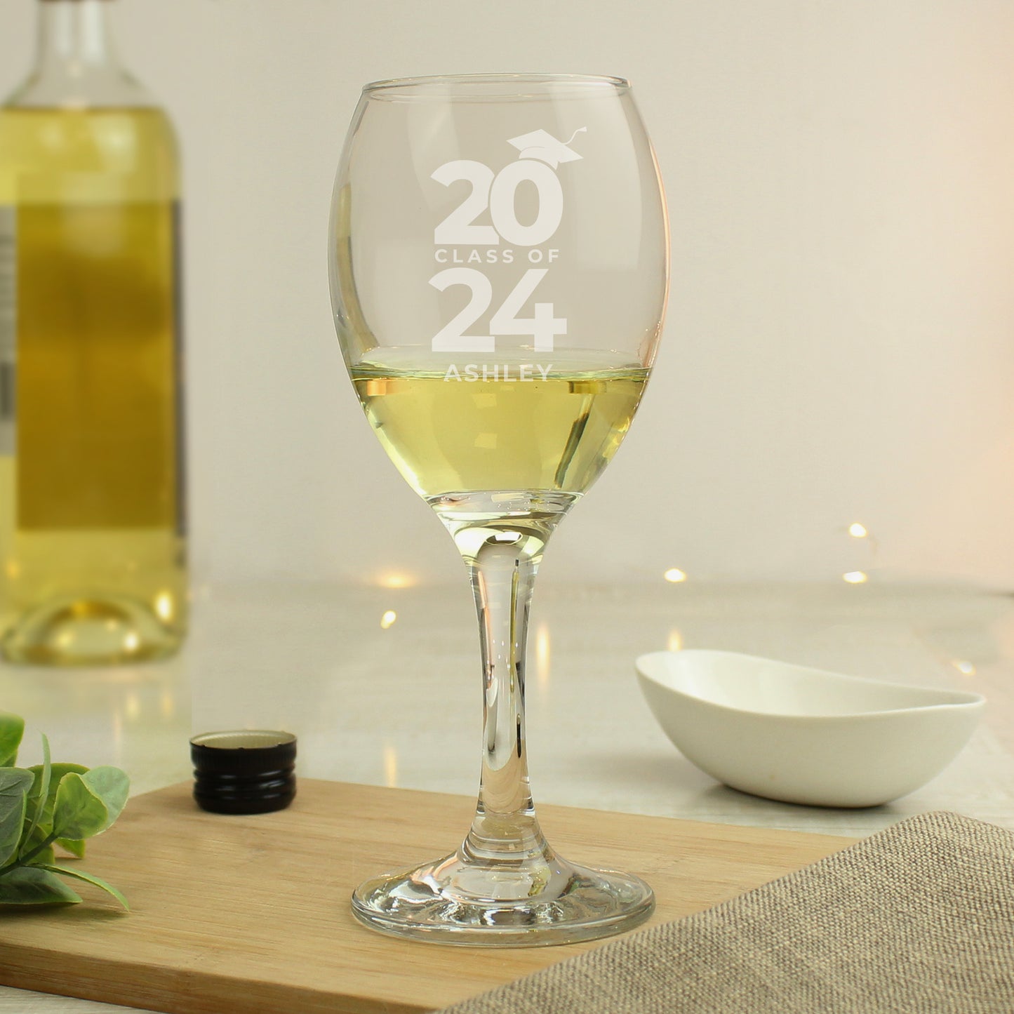 Personalised Class of Graduation Wine Glass - MK&JD Gifts