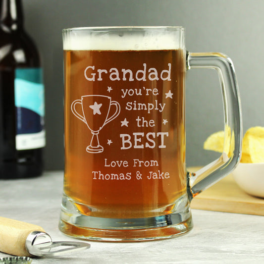 Personalised Simply The Best Pint Tankard - MK&JD Gifts