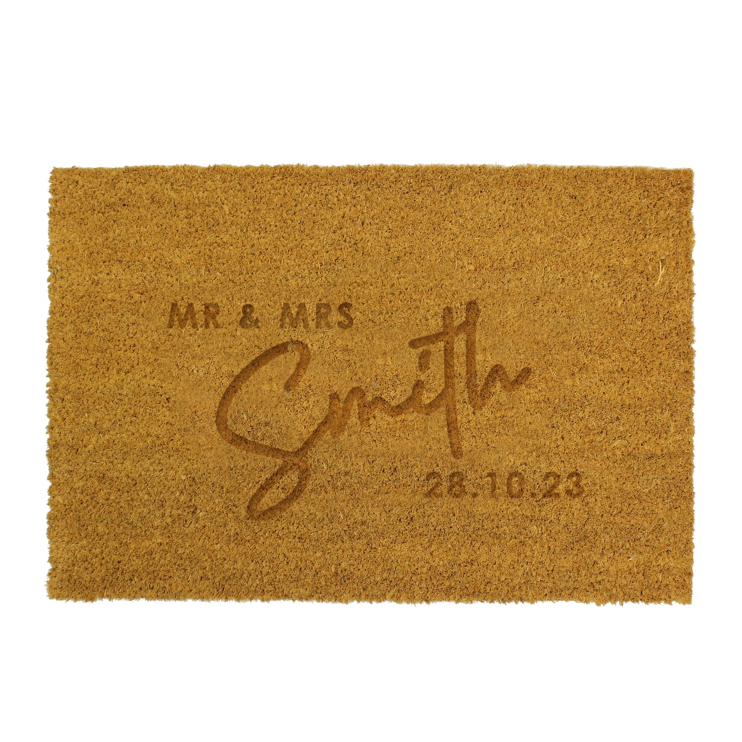 Personalised Couples Rectangle Indoor Doormat - MK&JD Gifts