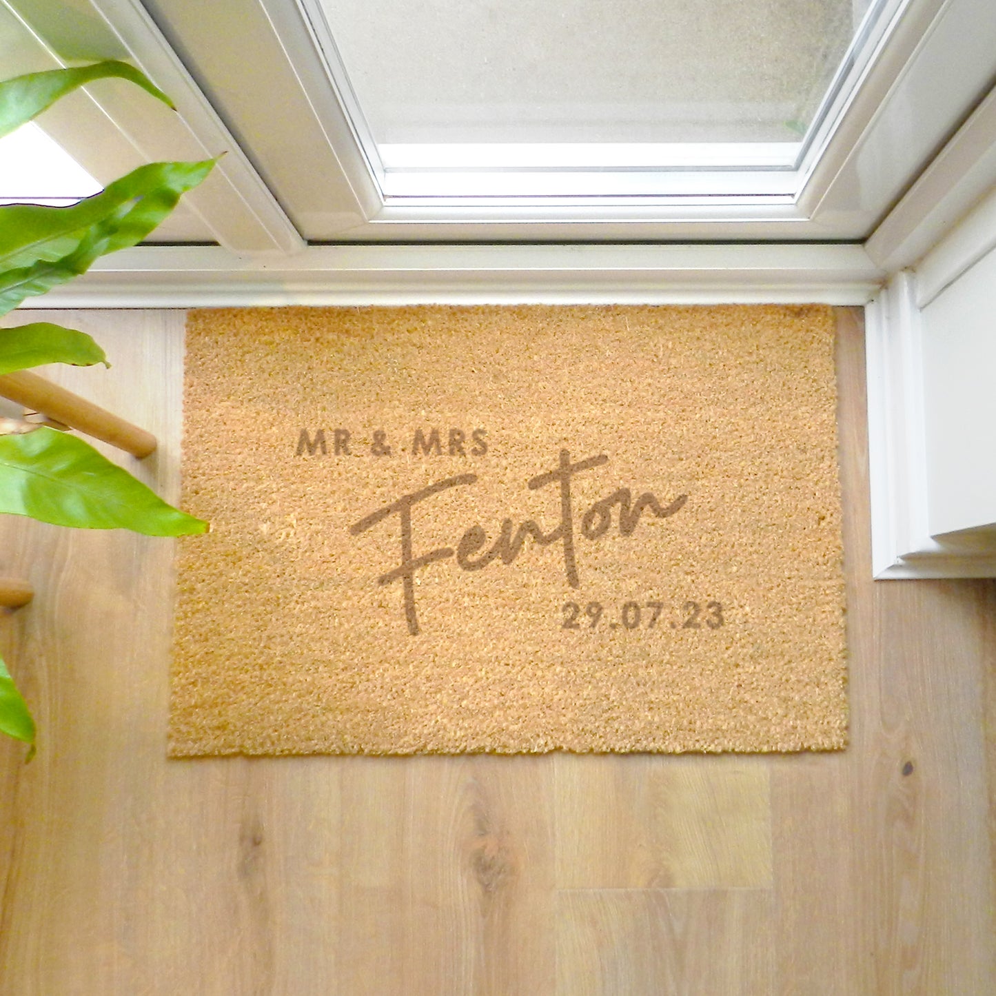 Personalised Couples Rectangle Indoor Doormat - MK&JD Gifts