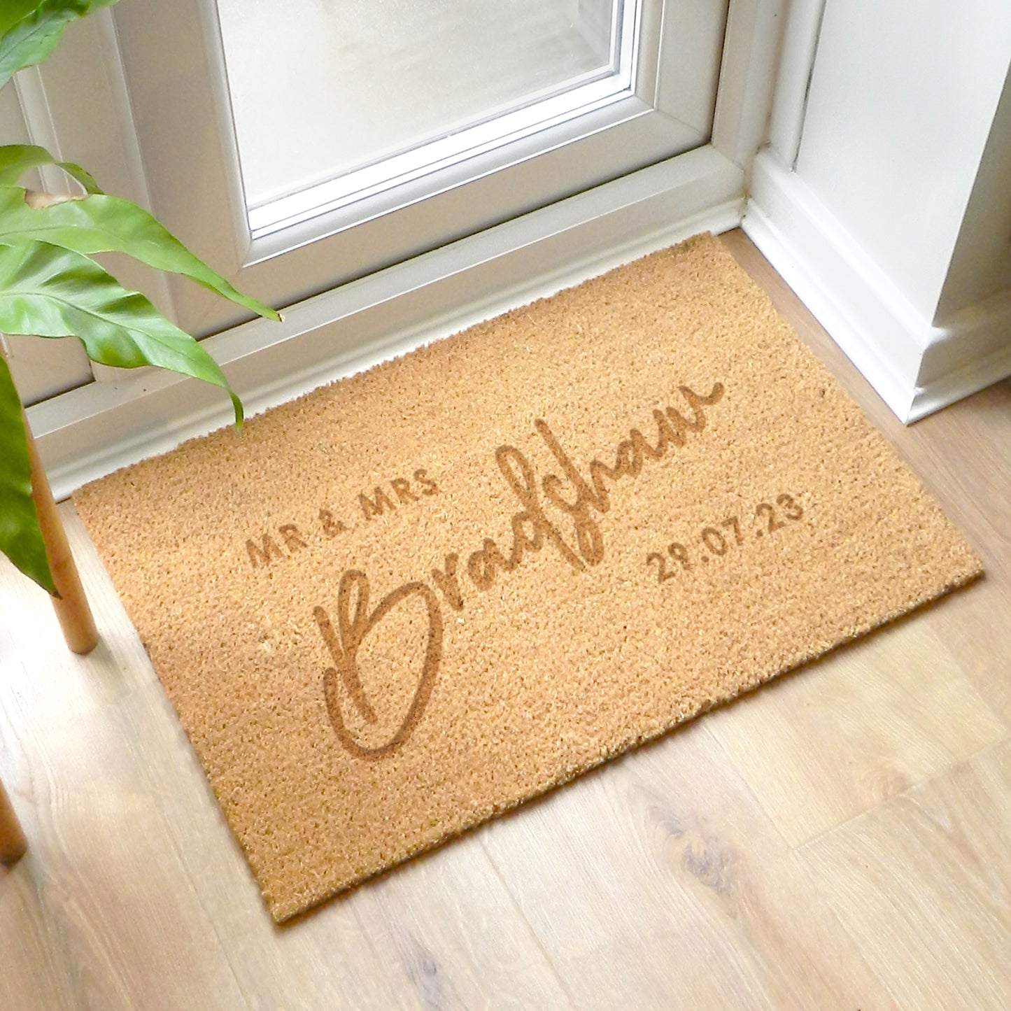 Personalised Couples Rectangle Indoor Doormat - MK&JD Gifts