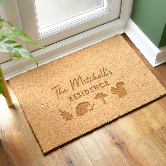 Personalised Pumpkin Rectangle Doormat - MK&JD Gifts