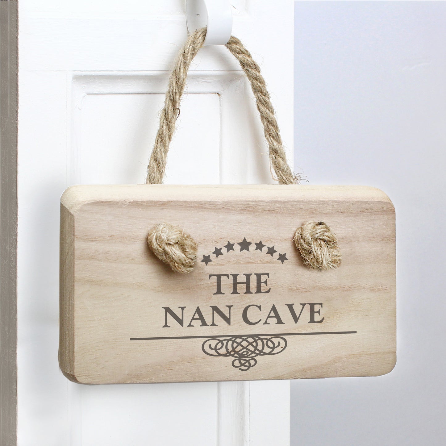 Personalised Decorative Swirl Wooden Sign - MK&JD Gifts