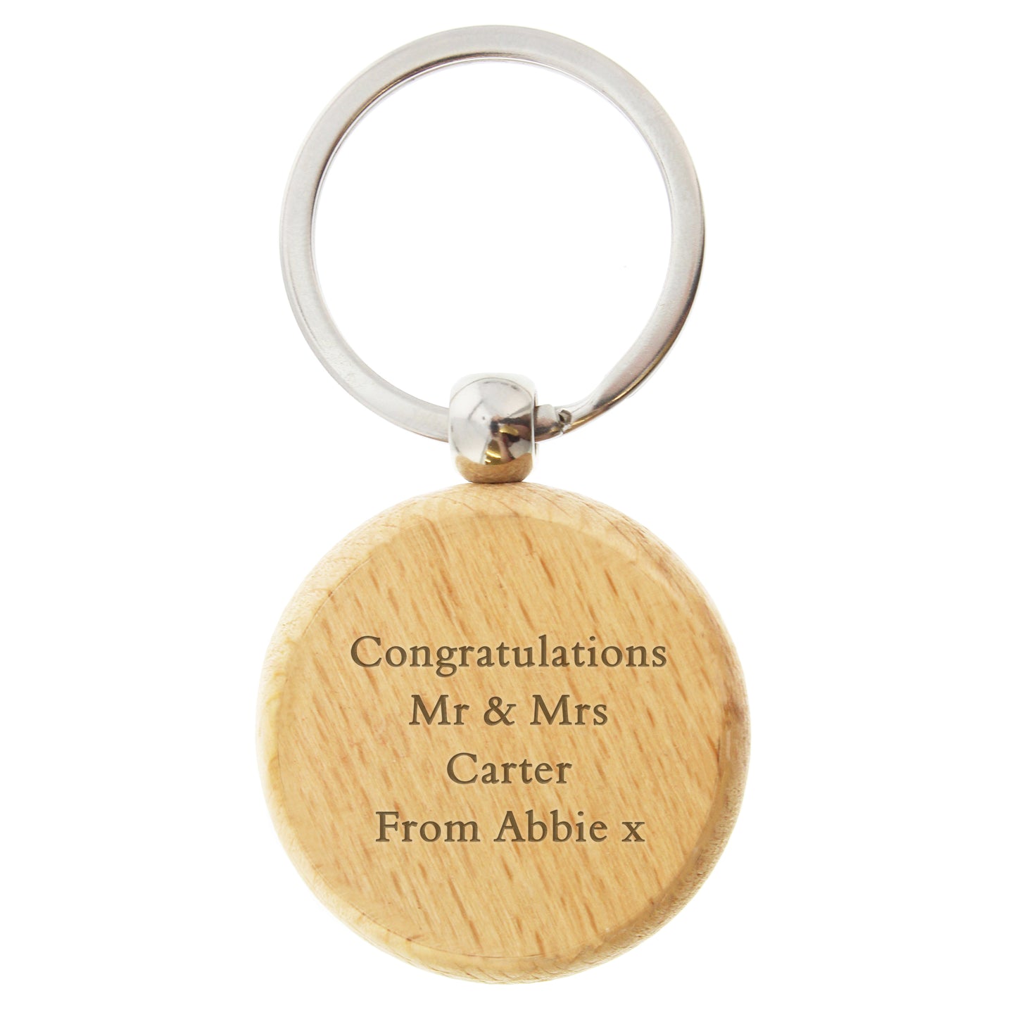 Personalised Wooden Keyring - MK&JD Gifts