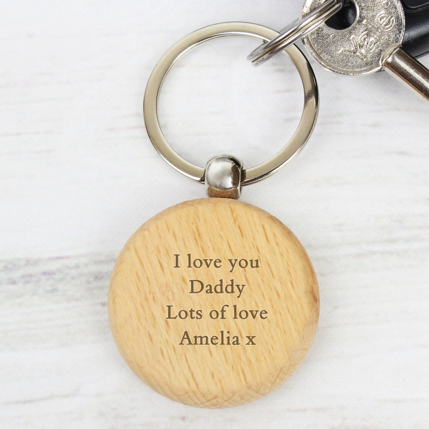 Personalised Wooden Keyring - MK&JD Gifts