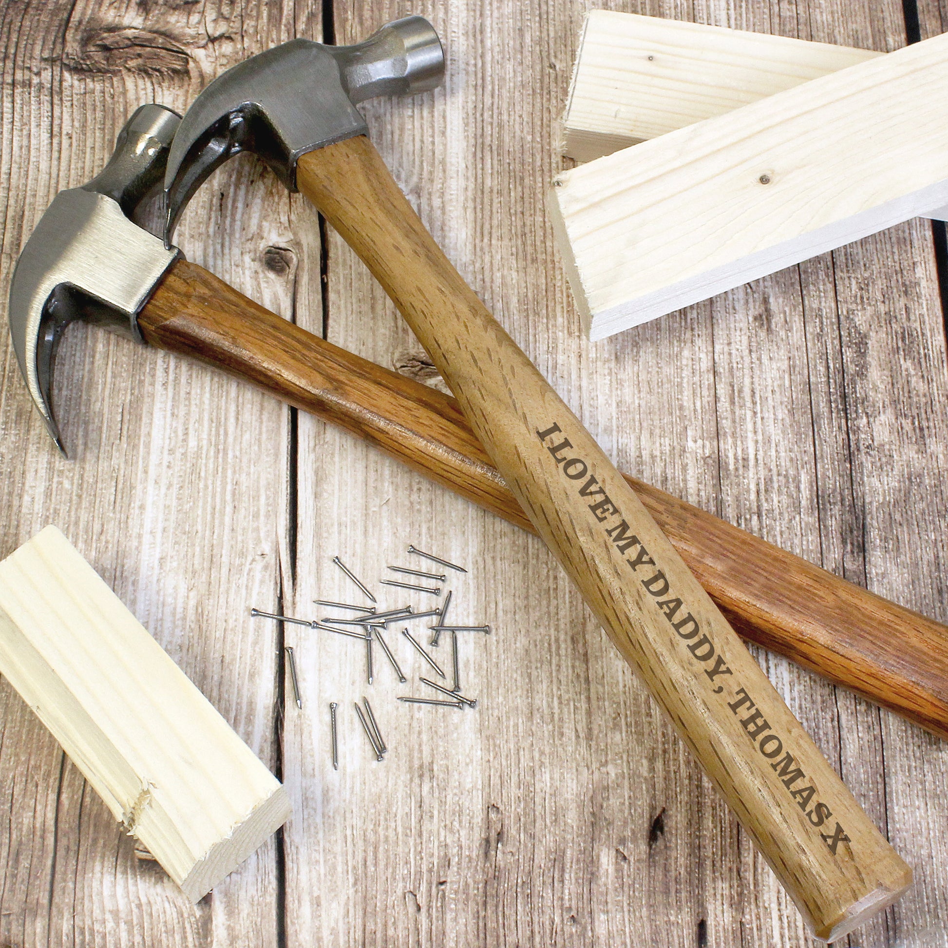 Personalised Bold Text Hammer - MK&JD Gifts