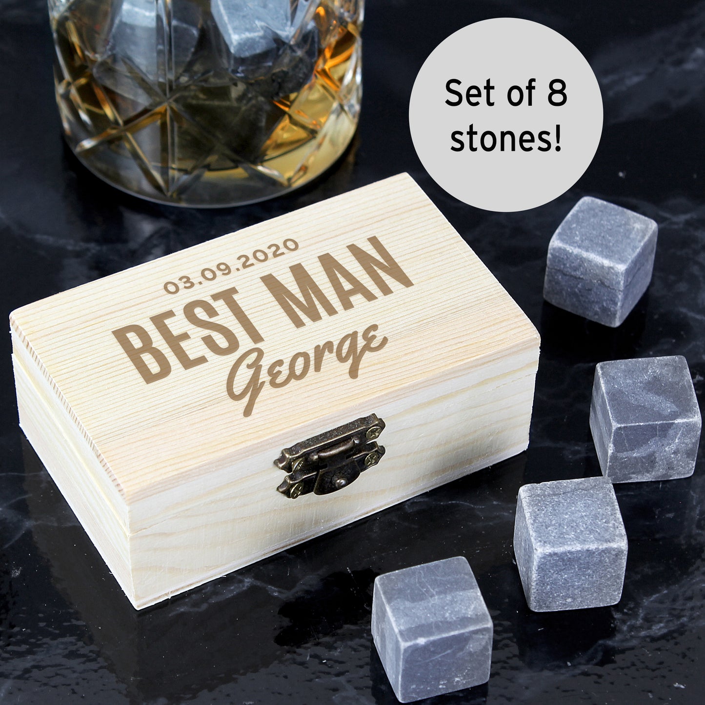 Personalised Cooling Stones - MK&JD Gifts