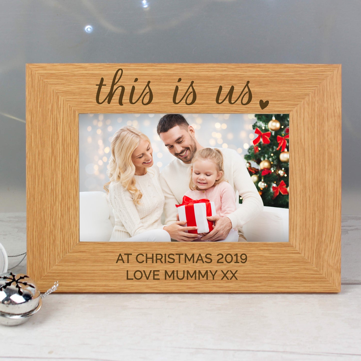 Personalised 'This Is Us' 6x4 Landscape Wooden Photo Frame - MK&JD Gifts