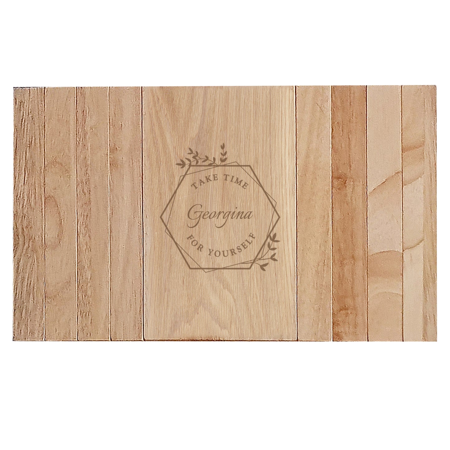 Personalised Take Time For Yourself Wooden Sofa Tray - MK&JD Gifts