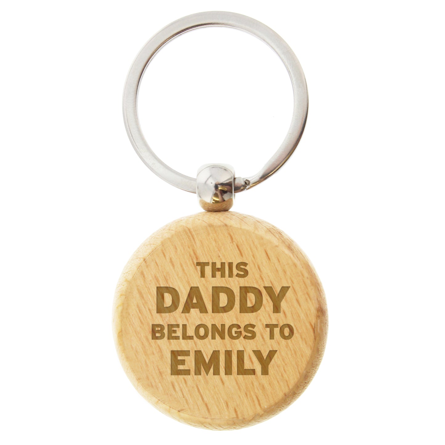 Personalised This...Belongs To Wooden Keyring - MK&JD Gifts