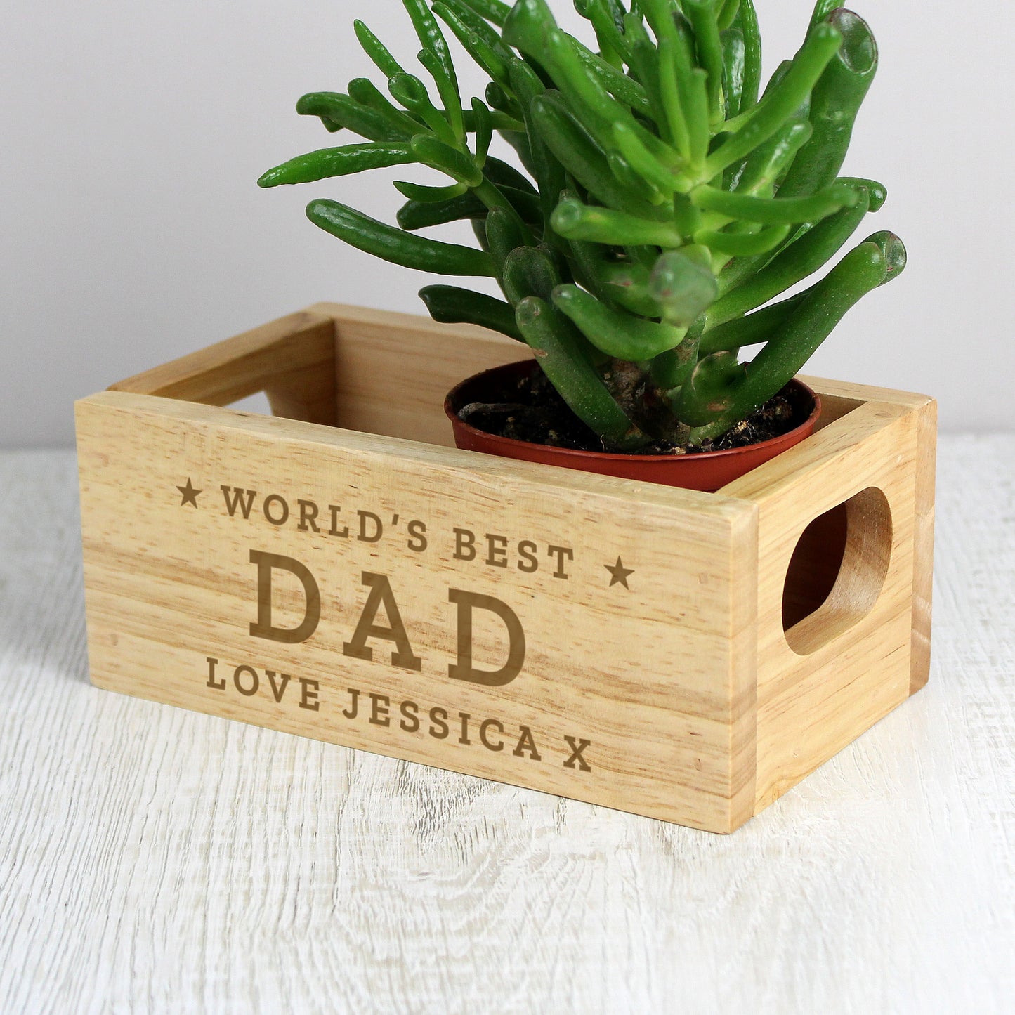 Personalised Worlds Best Mini Wooden Crate - MK&JD Gifts