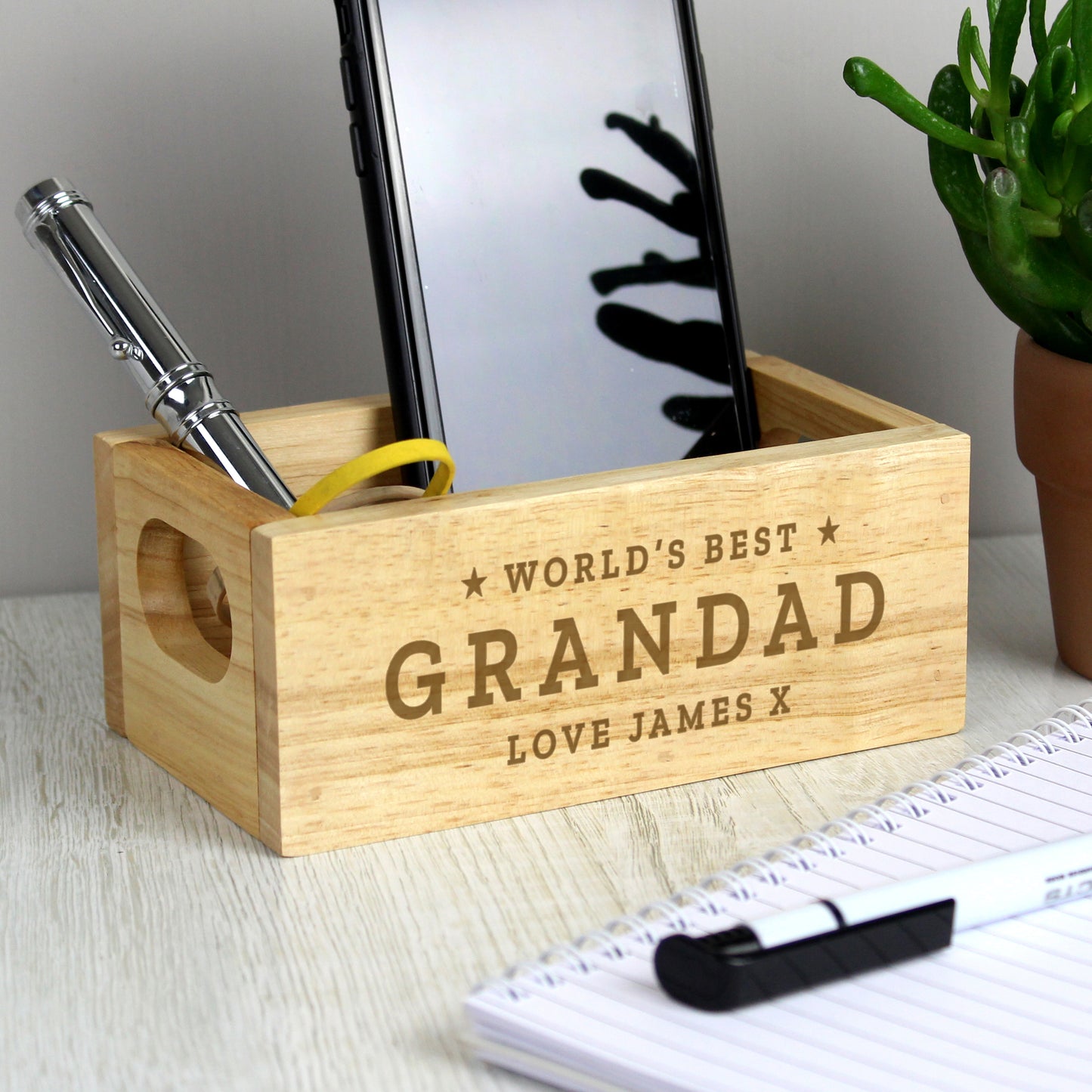 Personalised Worlds Best Mini Wooden Crate - MK&JD Gifts