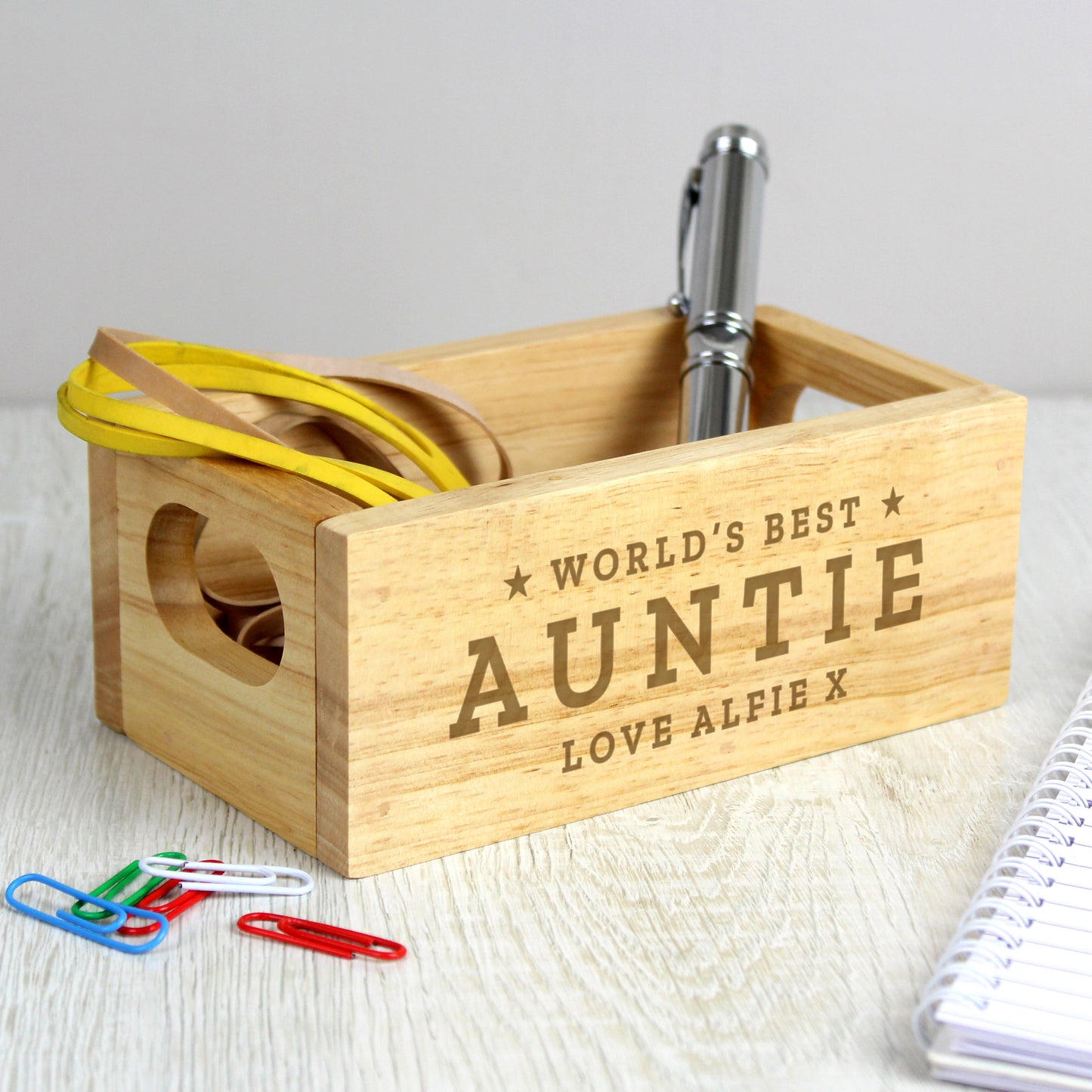 Personalised Worlds Best Mini Wooden Crate - MK&JD Gifts