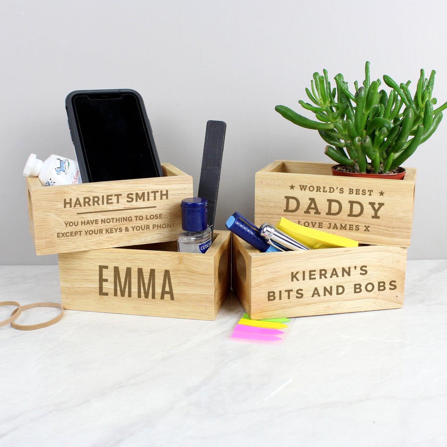 Personalised Worlds Best Mini Wooden Crate - MK&JD Gifts