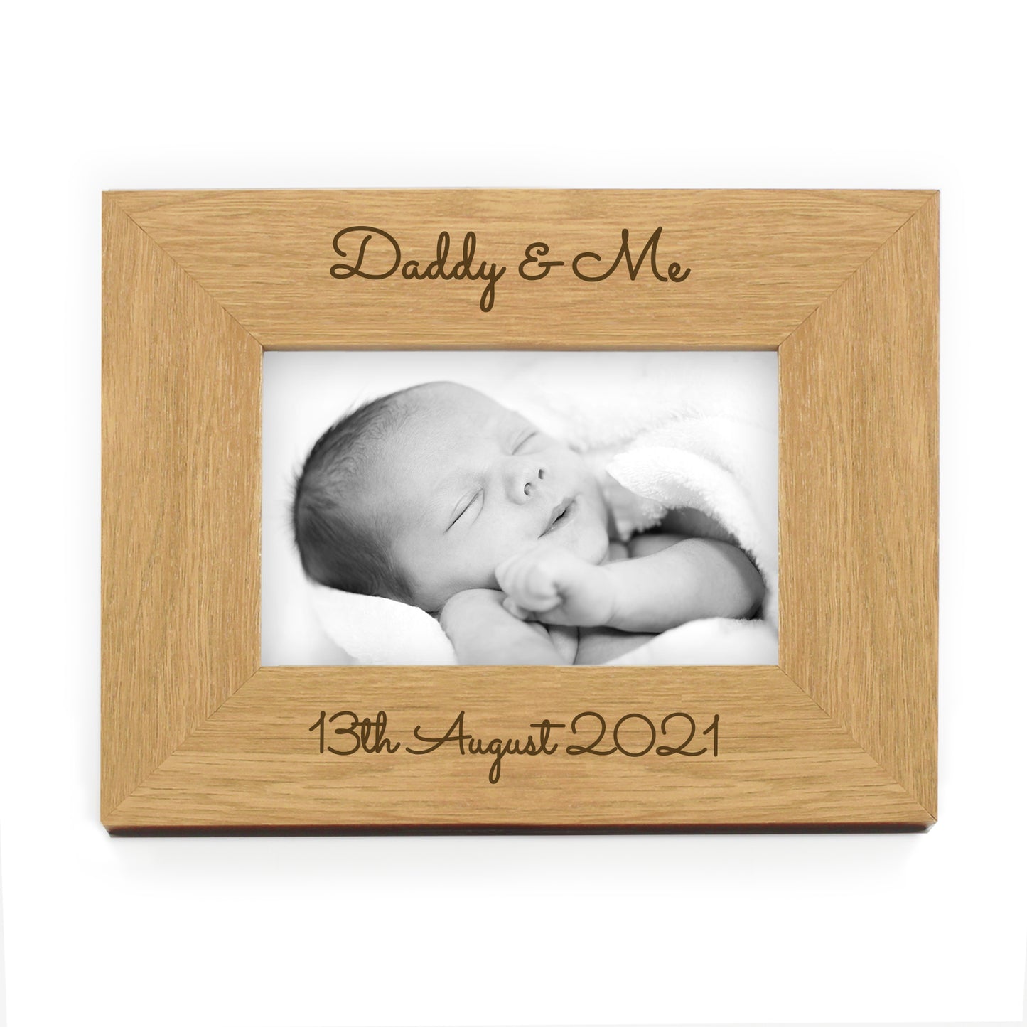 Personalised Free Text 6x4 Wooden Photo Frame - MK&JD Gifts