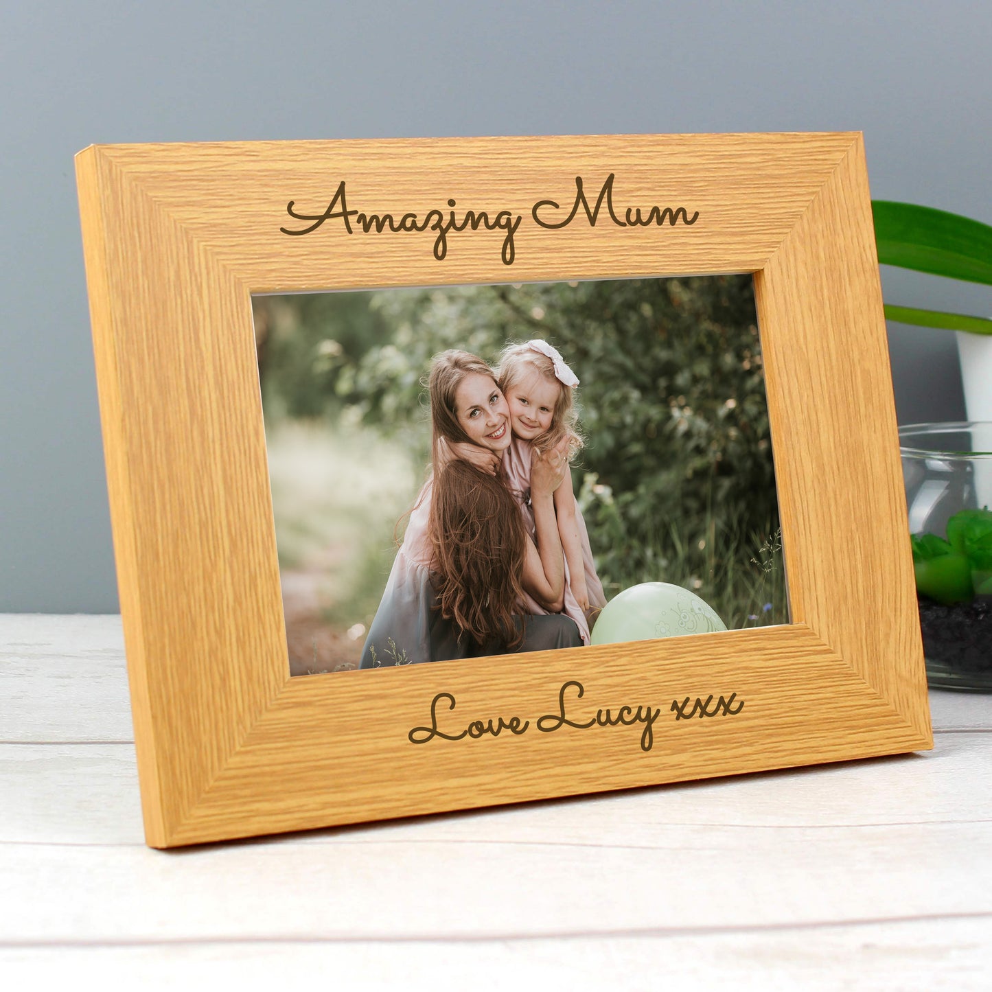 Personalised Free Text 6x4 Wooden Photo Frame - MK&JD Gifts