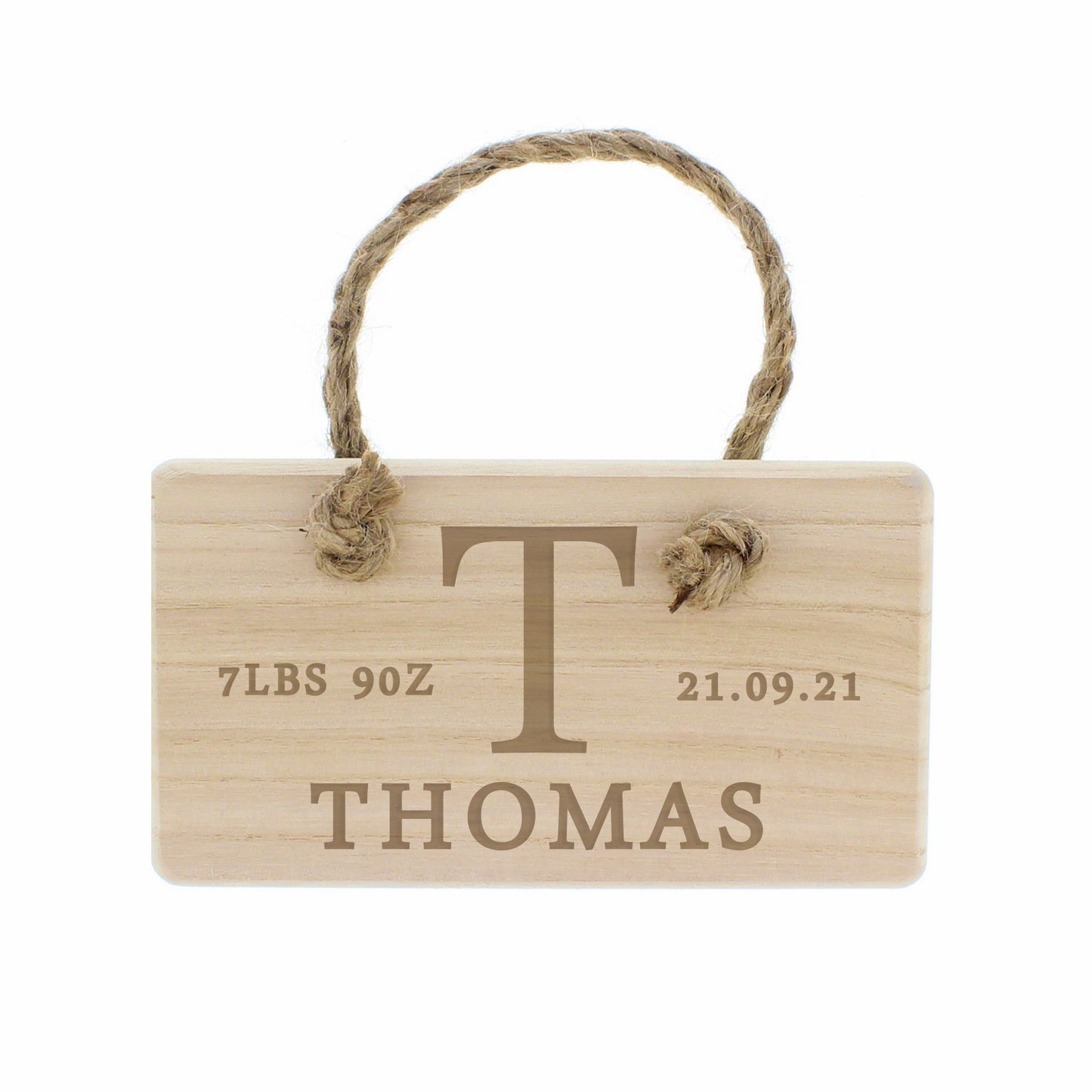 Personalised Initial Wooden Sign - MK&JD Gifts