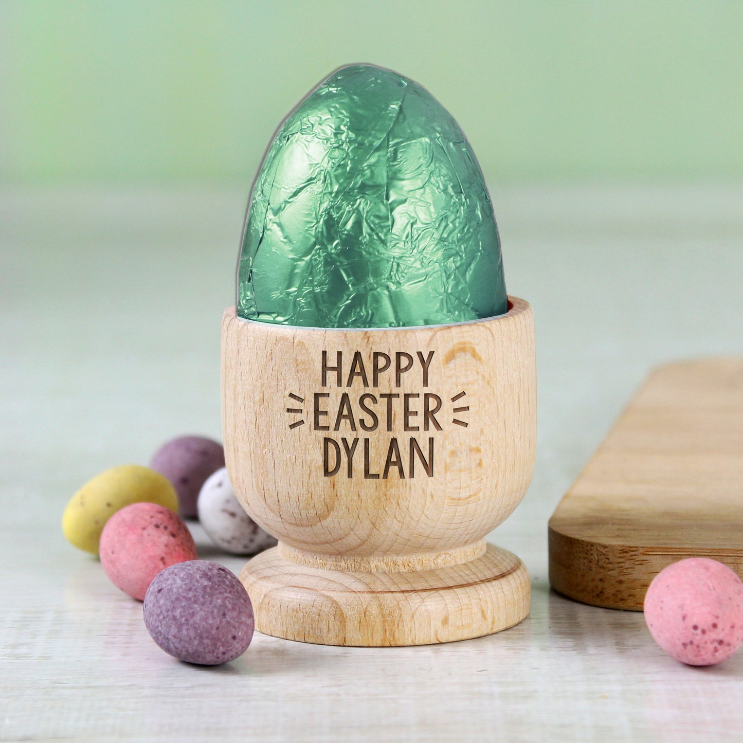 Personalised Wooden Egg Cup - MK&JD Gifts