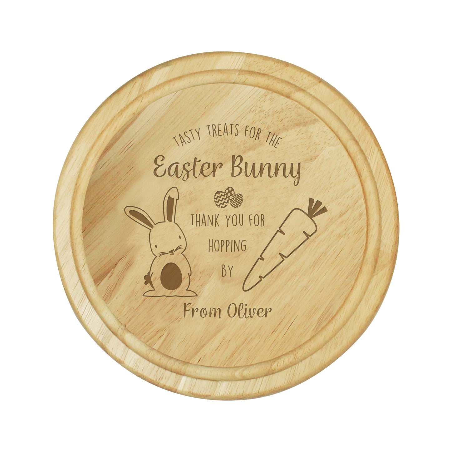 Personalised Easter Bunny Treat Board - MK&JD Gifts