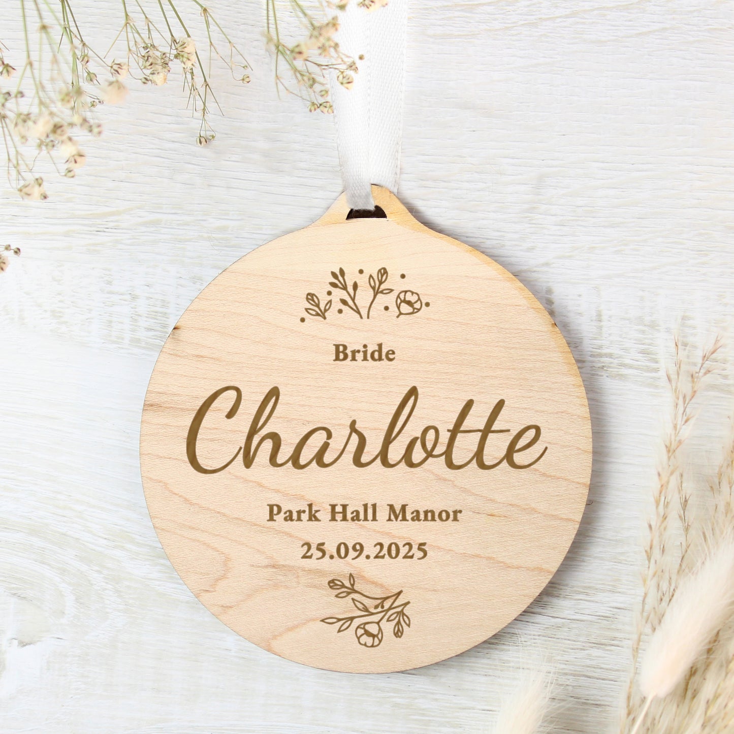 Personalised Wedding Party Wooden Tag - MK&JD Gifts