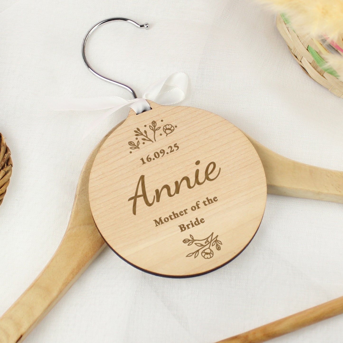 Personalised Wedding Party Wooden Tag - MK&JD Gifts