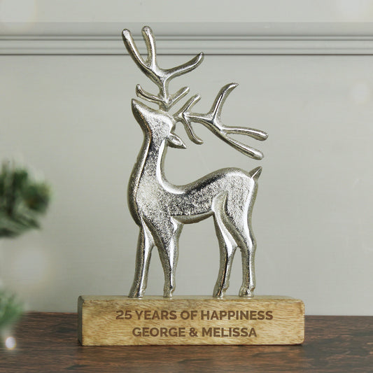 Personalised Stag Ornament - MK&JD Gifts