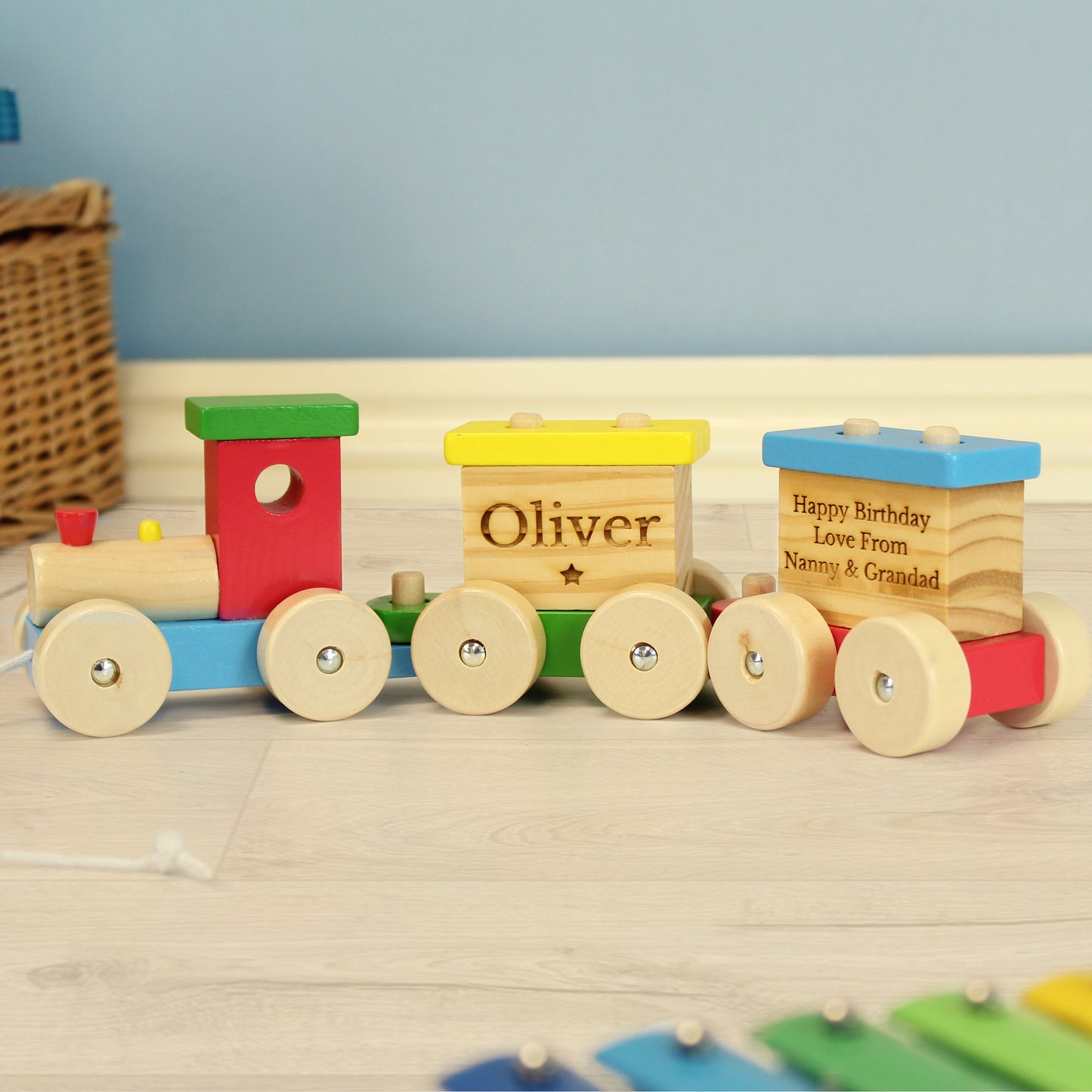 Personalised Wooden Toy Train - MK&JD Gifts