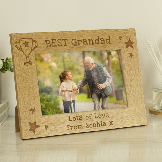 Personalised Simply The Best 6x4 Landscape Wooden Photo Frame - MK&JD Gifts