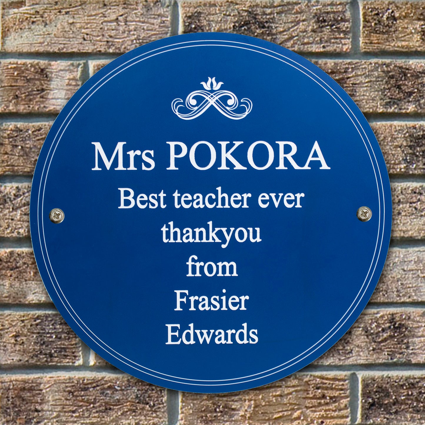 Personalised Heritage Plaque - MK&JD Gifts