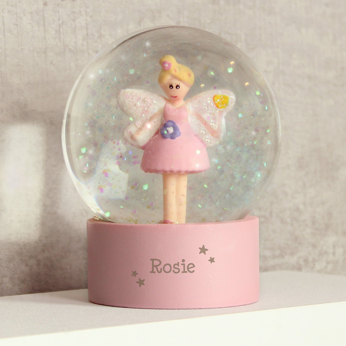 Personalised Fairy Any Name Glitter Snow Globe - MK&JD Gifts