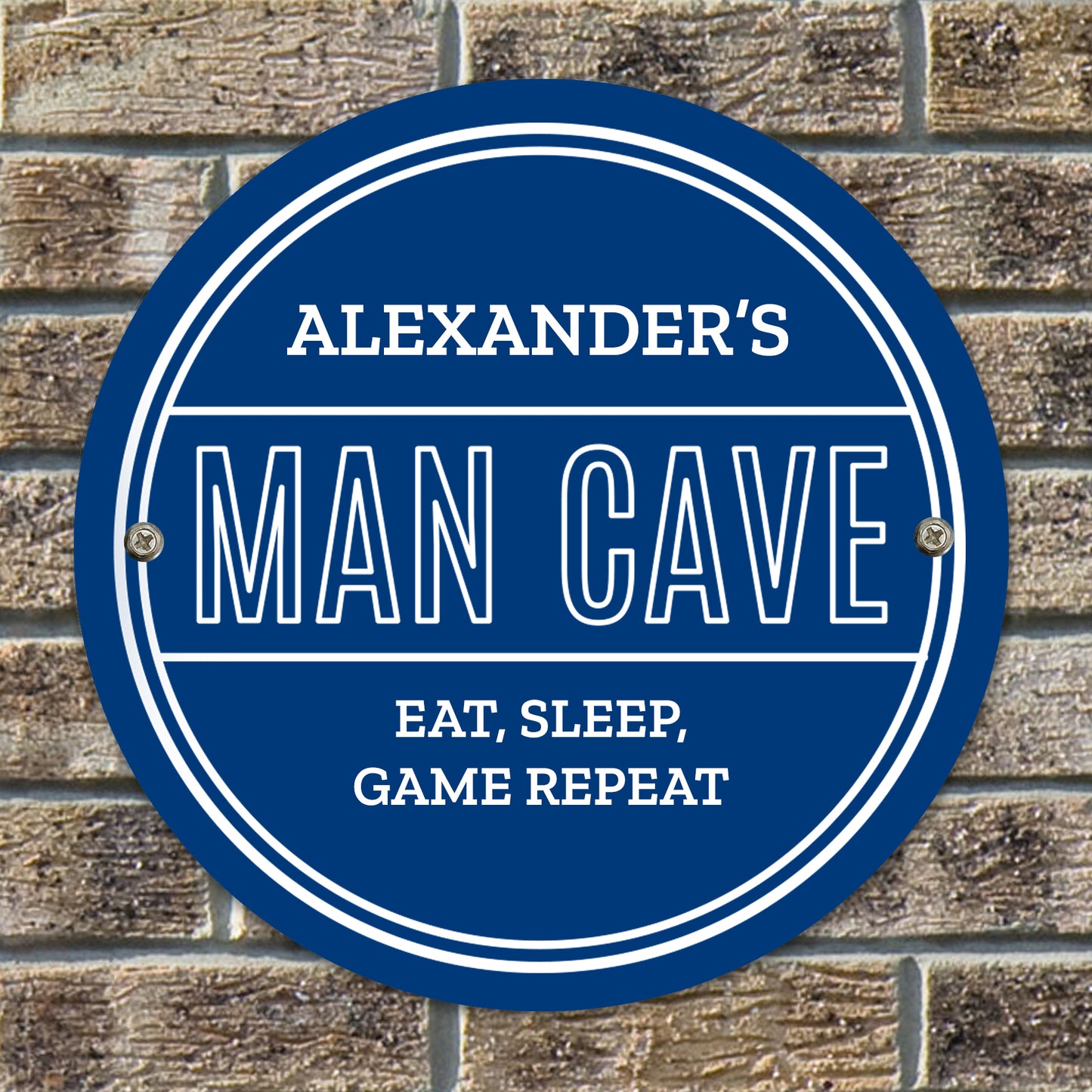 Personalised Man Cave Heritage Plaque - MK&JD Gifts
