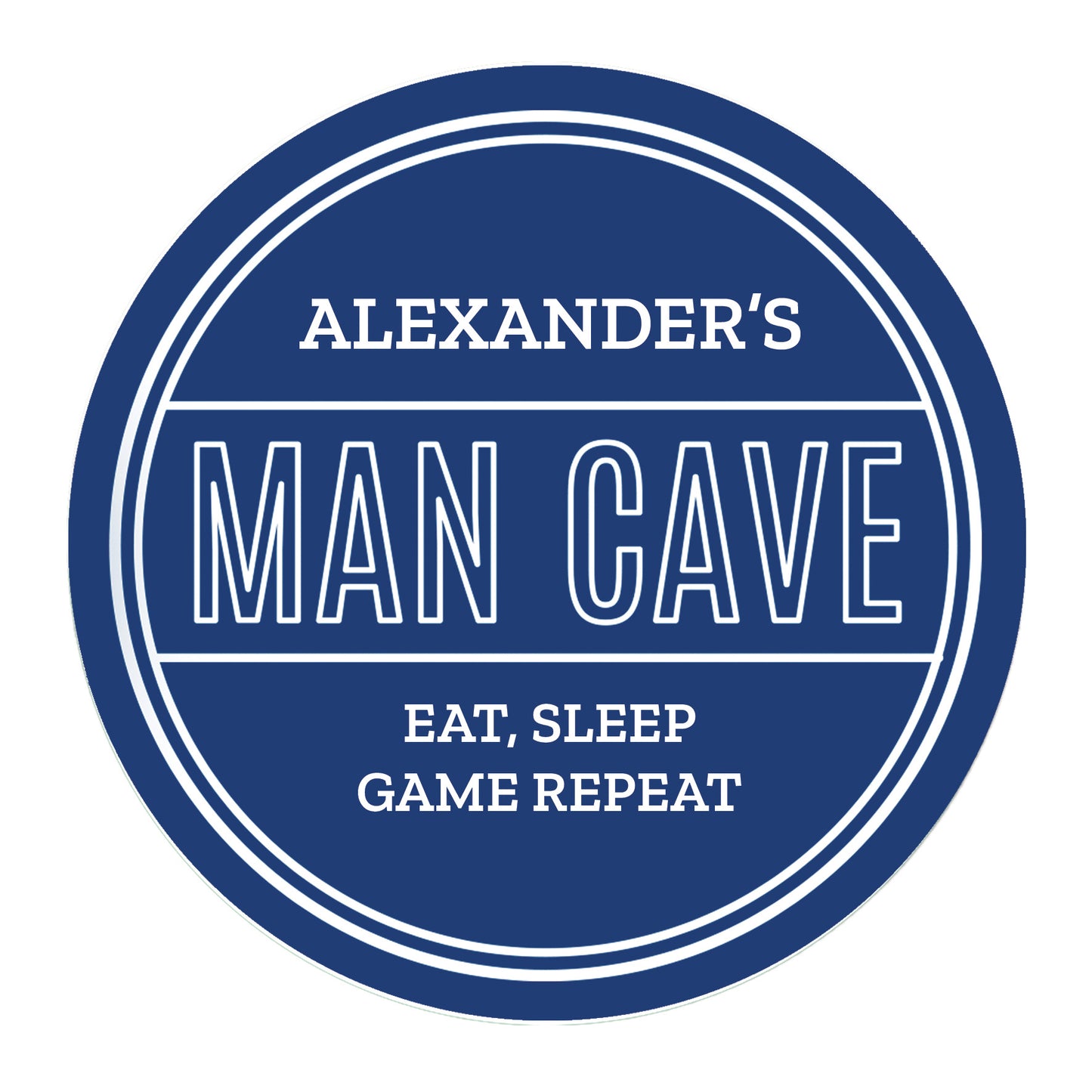 Personalised Man Cave Heritage Plaque - MK&JD Gifts